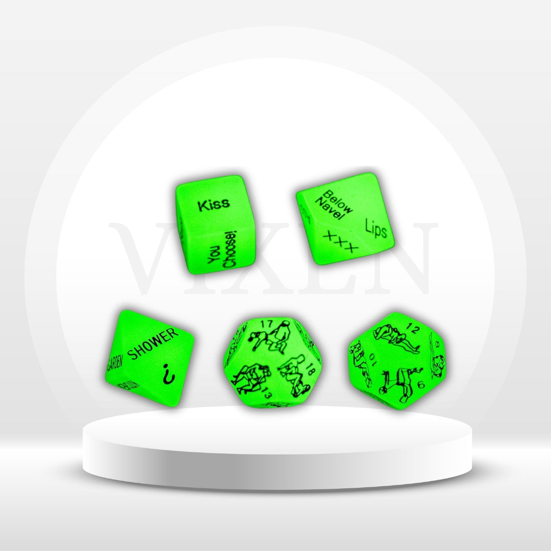 Glow in the Dark Sex Dice Set