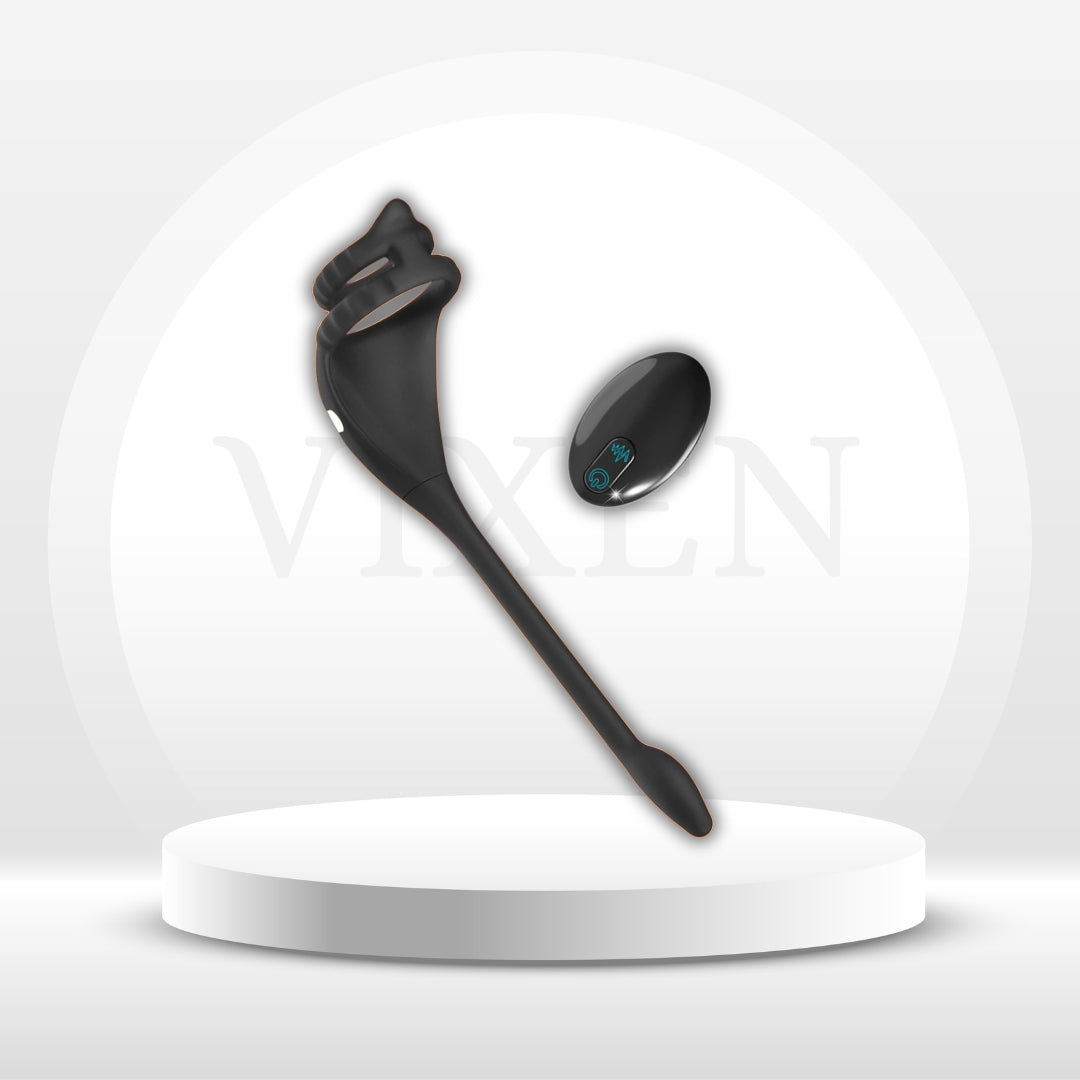 TaintPulse Vibrating Cock Ring Prostate Plug