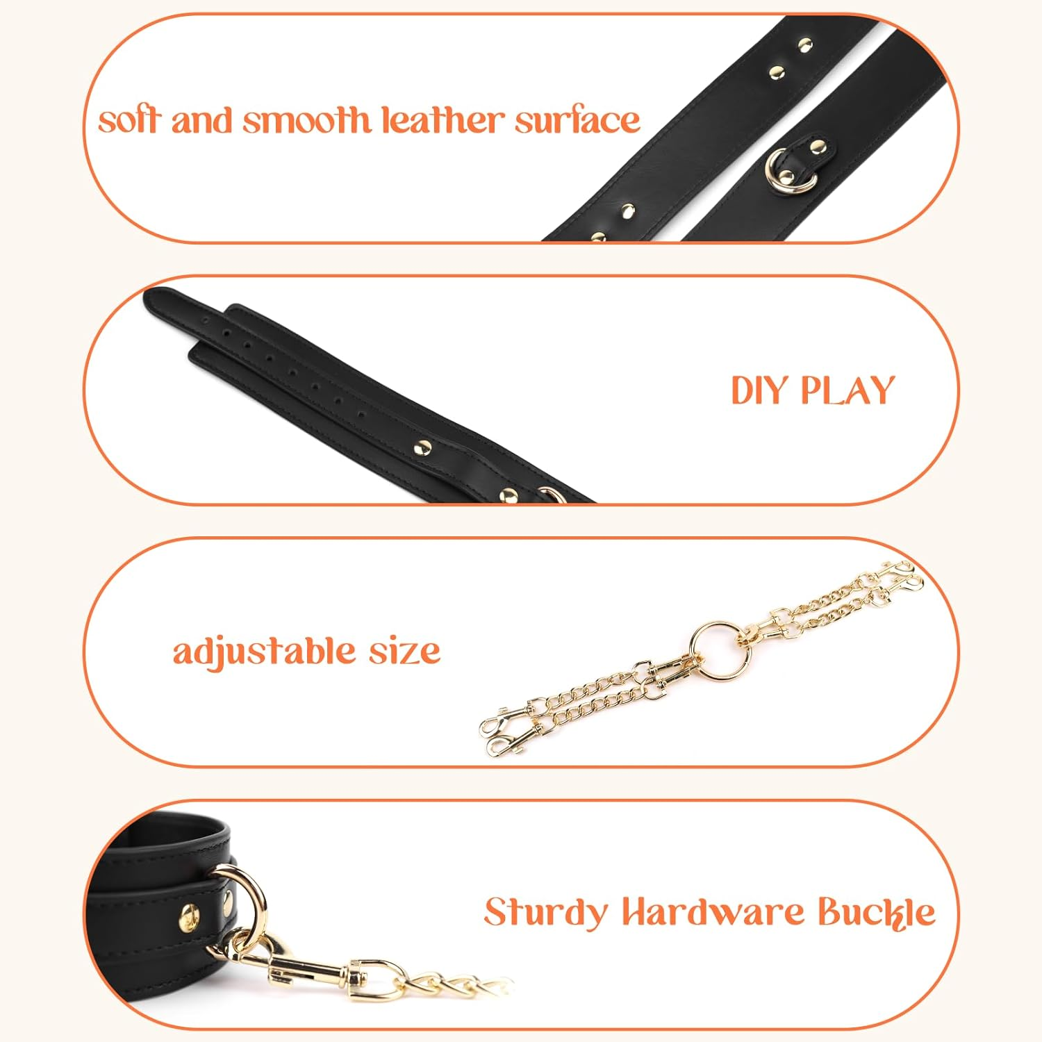 WildFantasy 8-Pc Adjustable BDSM Restraint Kit