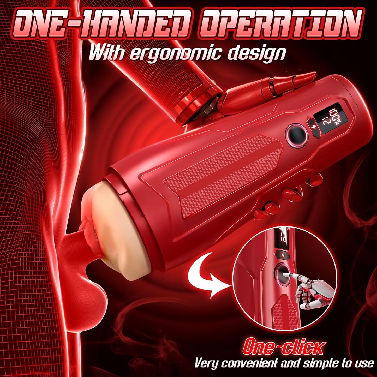 PulseVault Vibrating Male Stroker Fleshlight with 12 Modes