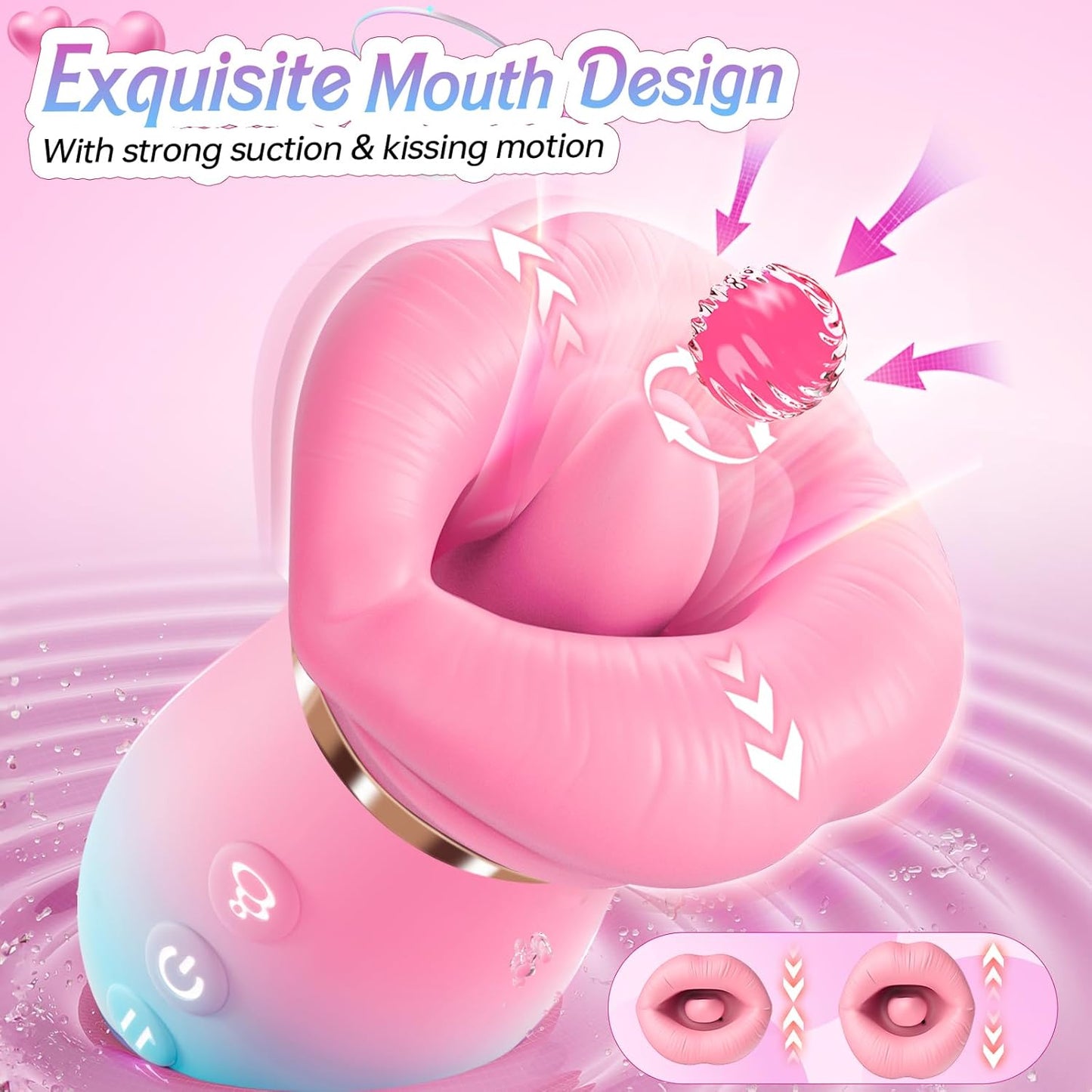 SilkTongue 5-in-1 AI Sync Sucking Vibrator | 10 Licking Modes, App