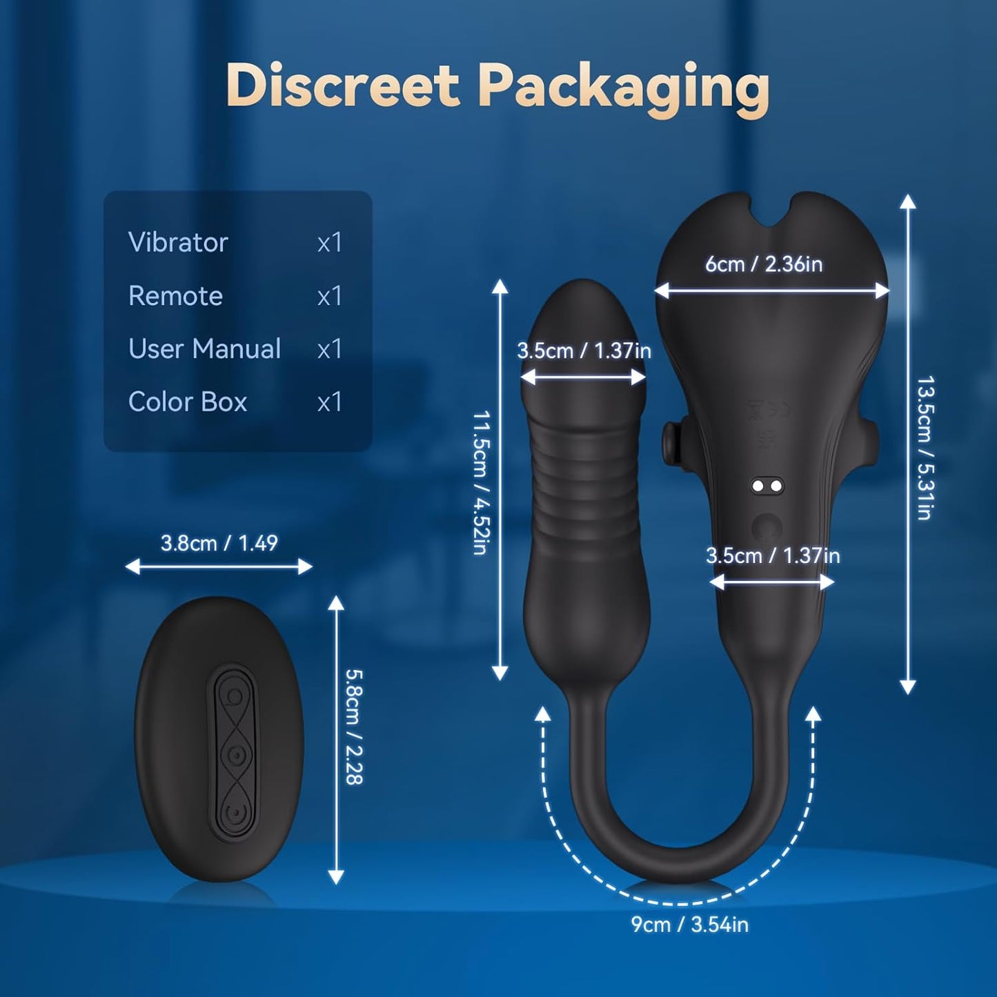 QuietCommand Thrusting Prostate Massager Cock Ring