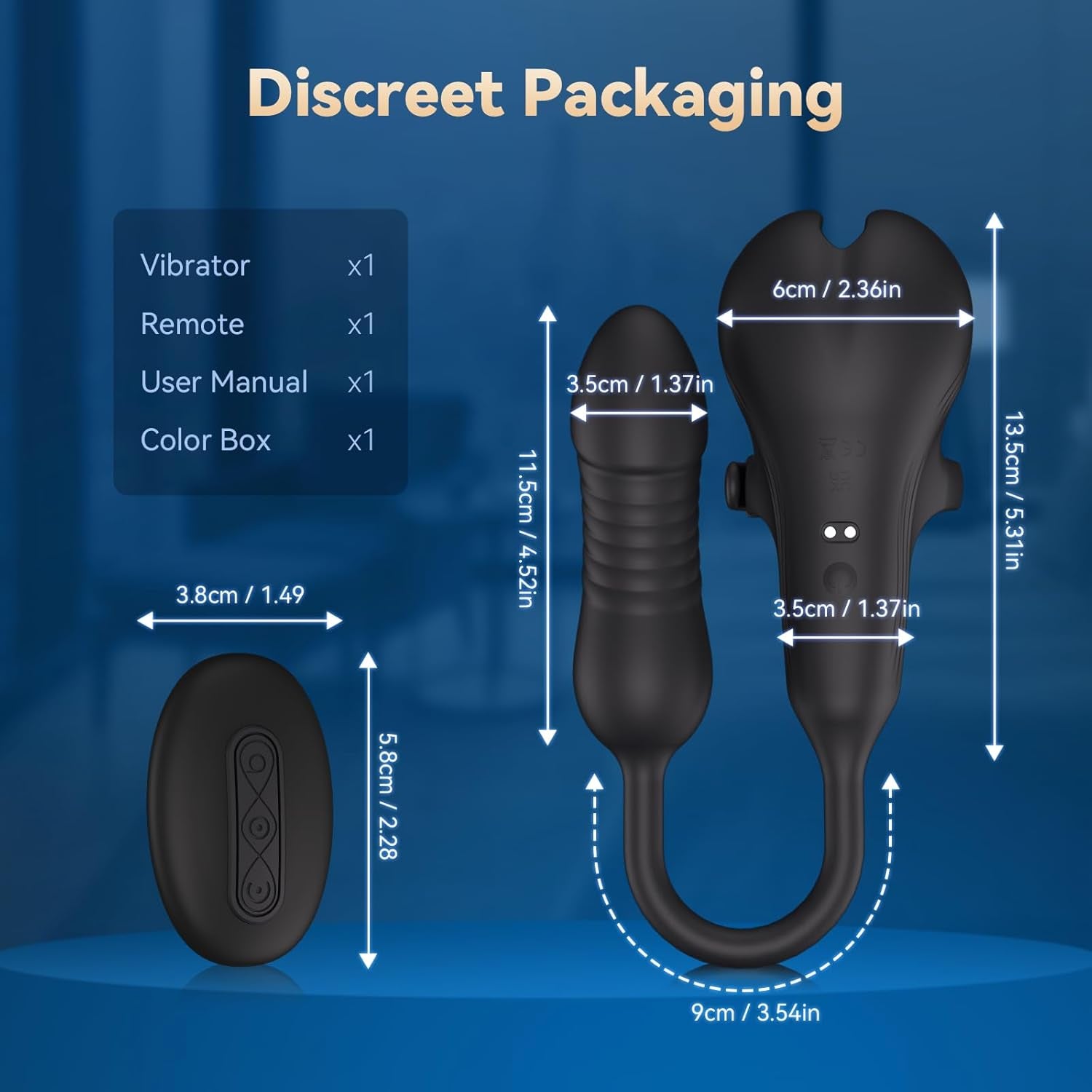 QuietCommand Thrusting Prostate Massager Cock Ring