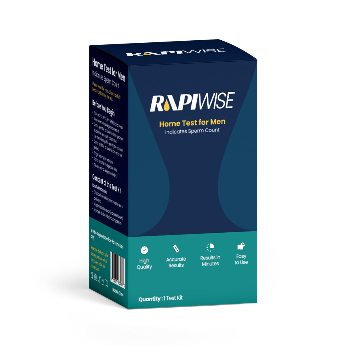 At-Home Sperm Count Test Kit for Men | Rapiwise