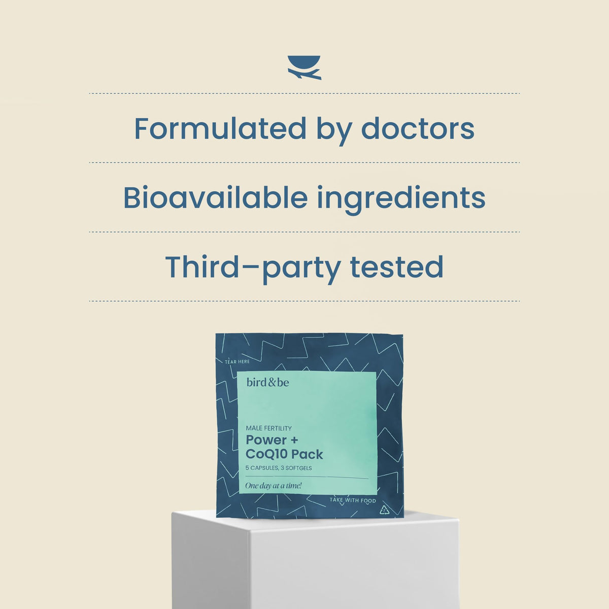 Male Fertility Supplement with CoQ10 600mg | bird&be