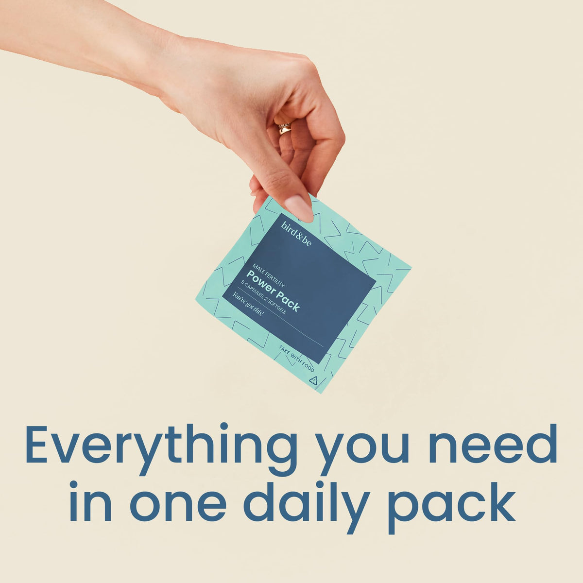 Male Fertility Supplement Daily Vitamin Packs | bird&be