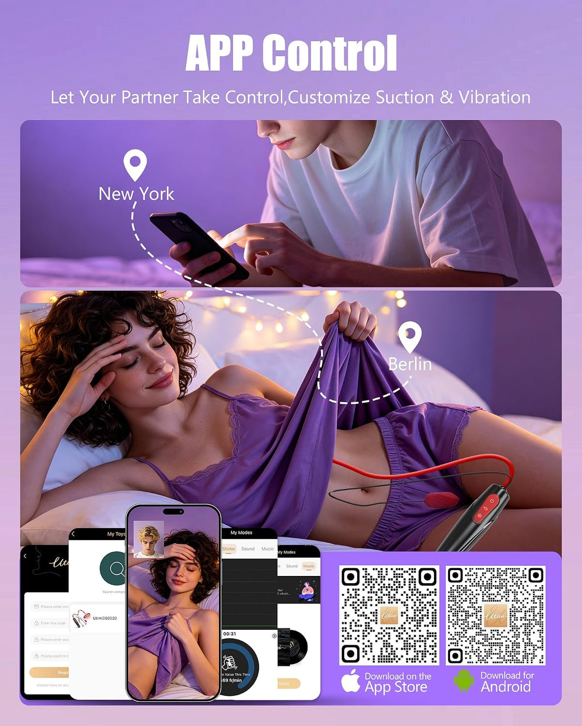 DrawDesire App-Controlled Electric Pussy Pump and Nipple Sucker