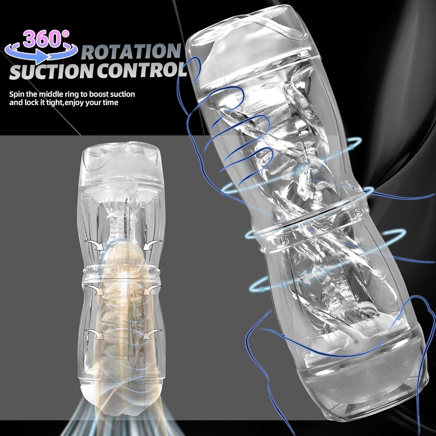 PrismVault Clear Dual Entry Male Stroker Fleshlight
