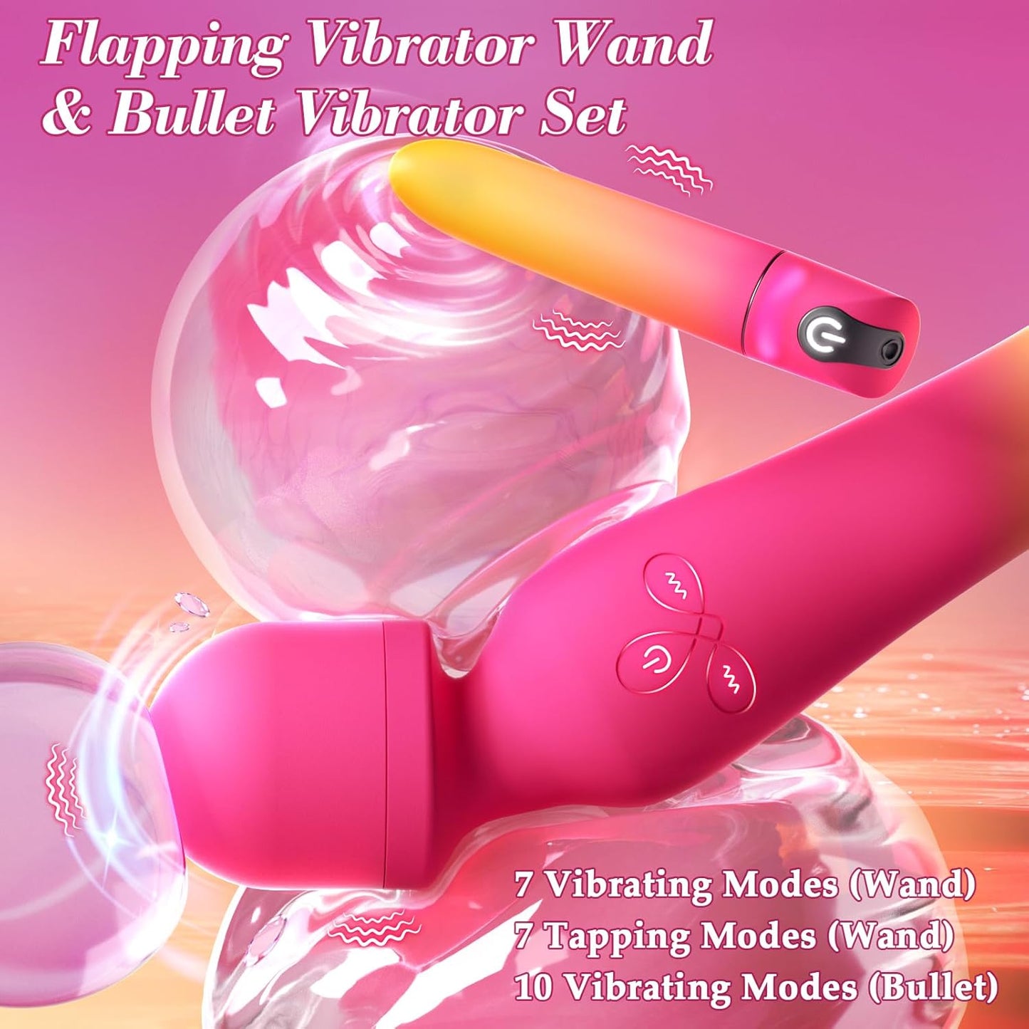 TapLuxe G-Spot Wand & Bullet Vibrator Set