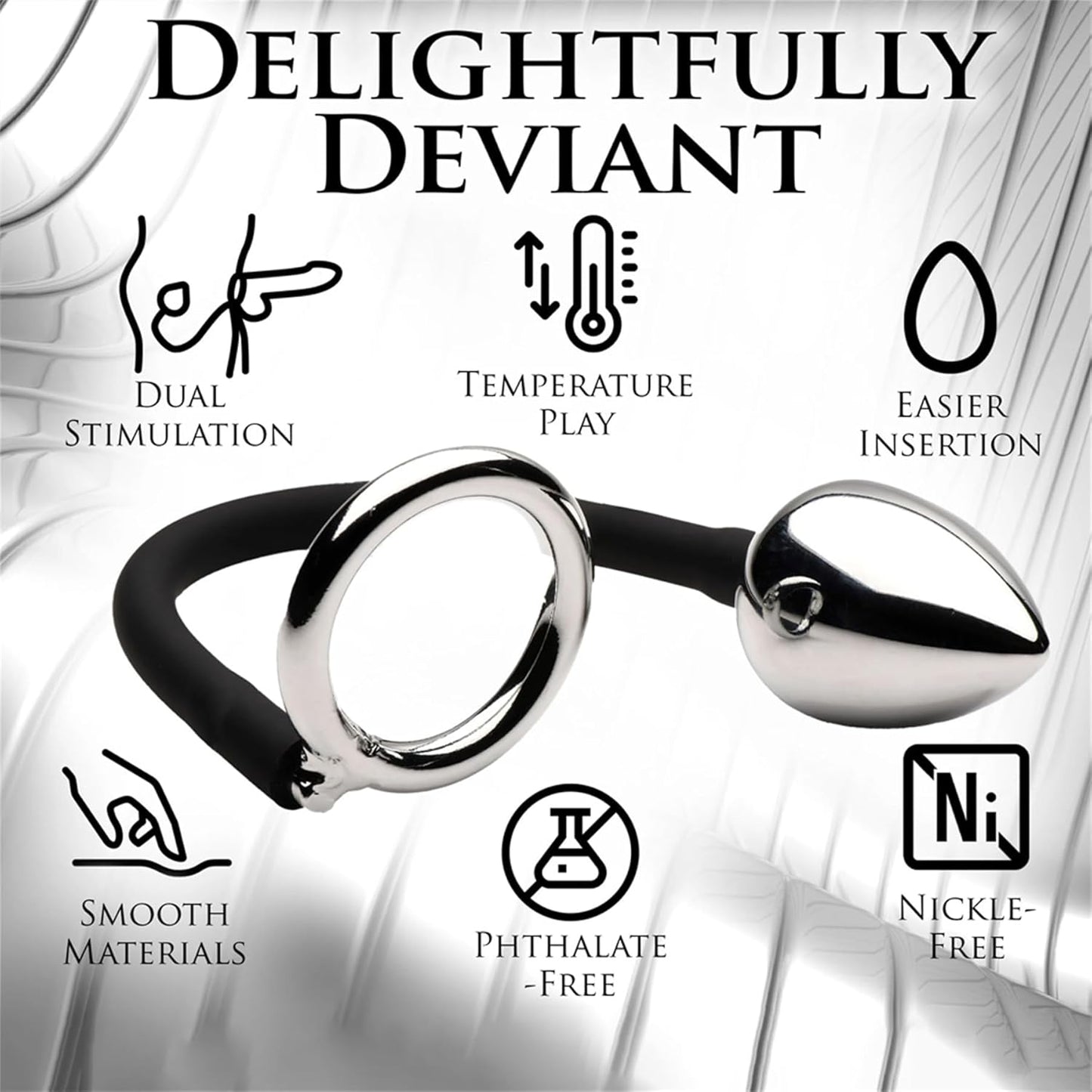 Metal Cock Ring with Butt Plug Male Sex Toy Prostate Massager Penis Ring for Men Steel Anal Plugs Asshole Training Man Sex Toys
