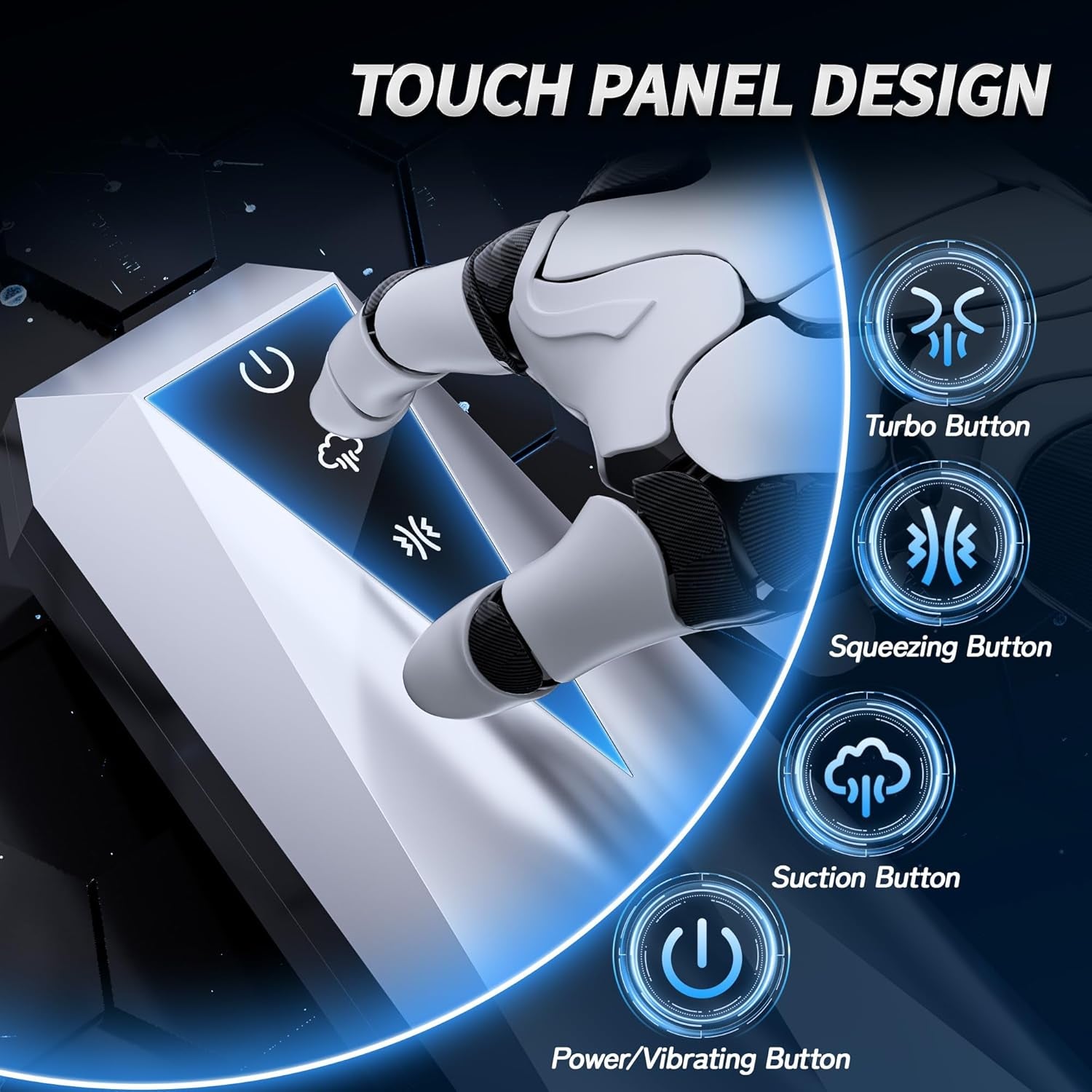 TurbineTouch Male Stroker Machine | Suction + Vibe + Squeeze