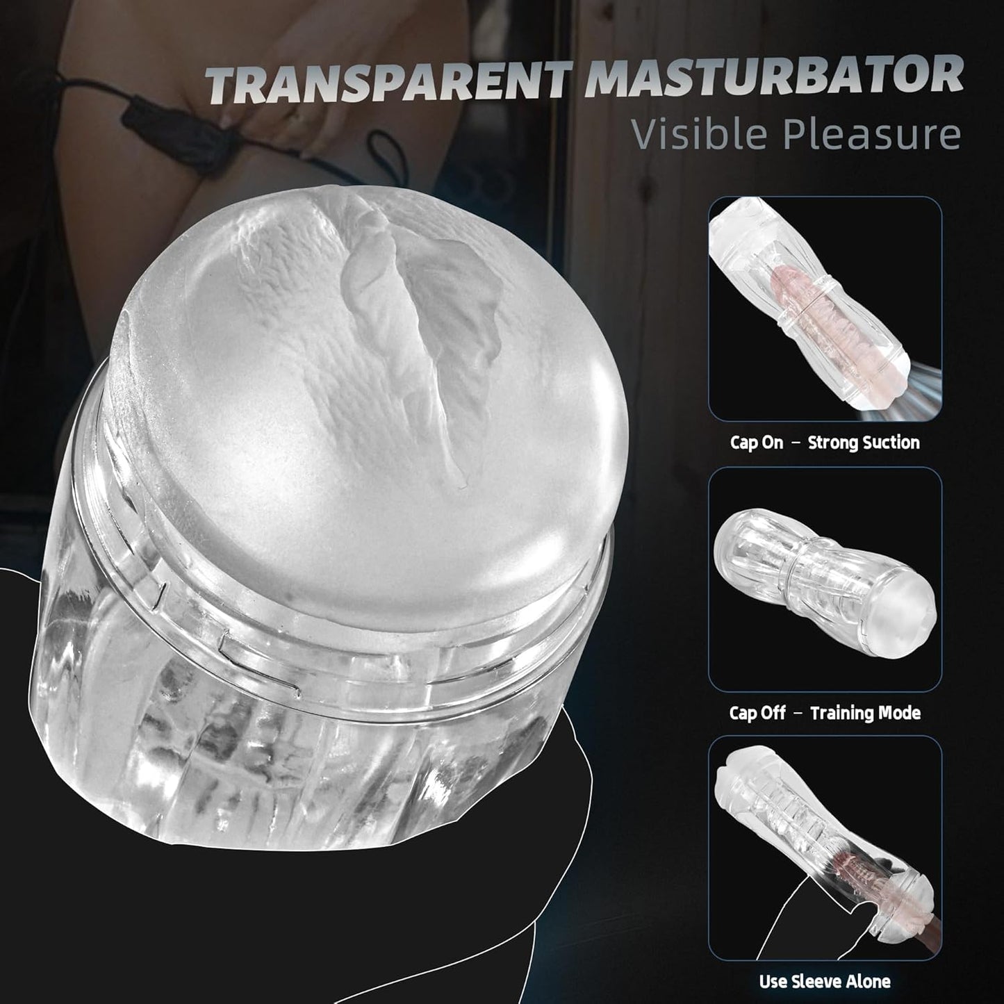 PrismVault Clear Dual Entry Male Stroker Fleshlight
