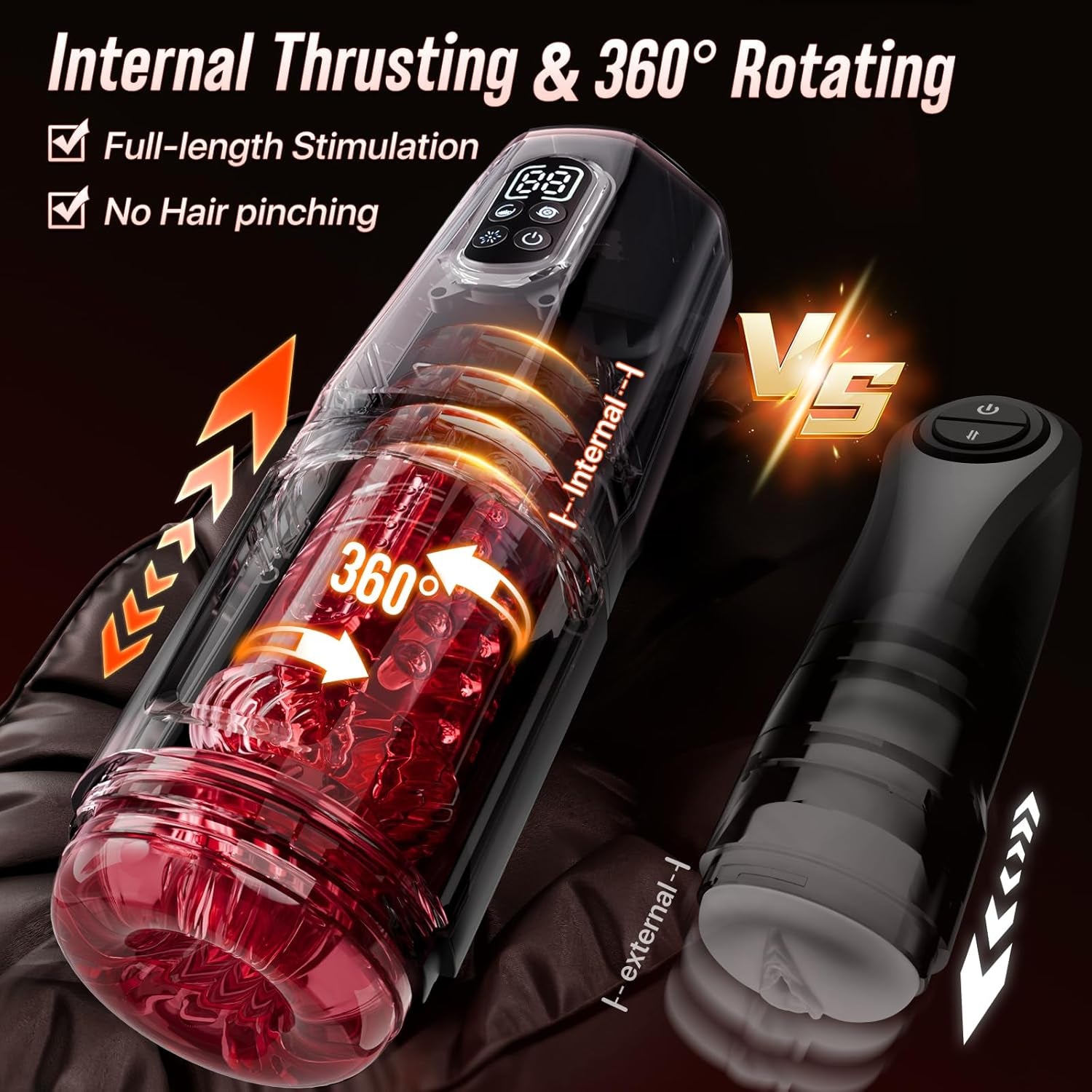 ThrustIQ AI Male Stroker with Thrusting & Vibration