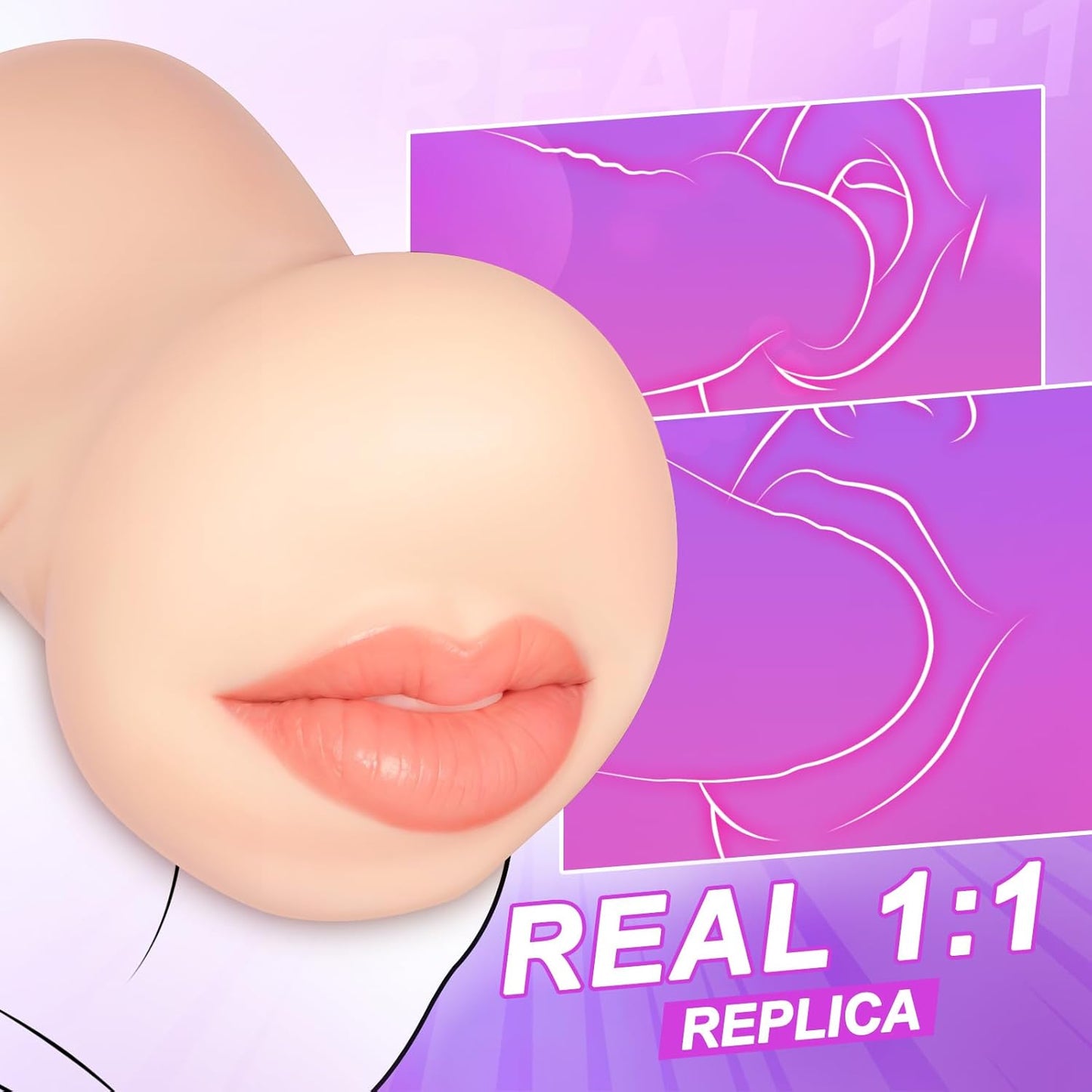 BeadKiss Realistic Oral Male Stroker