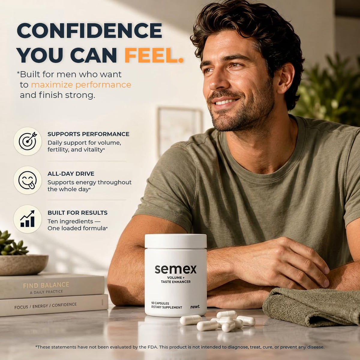 SEMEX Semen Volume Supplement for Men | Newt
