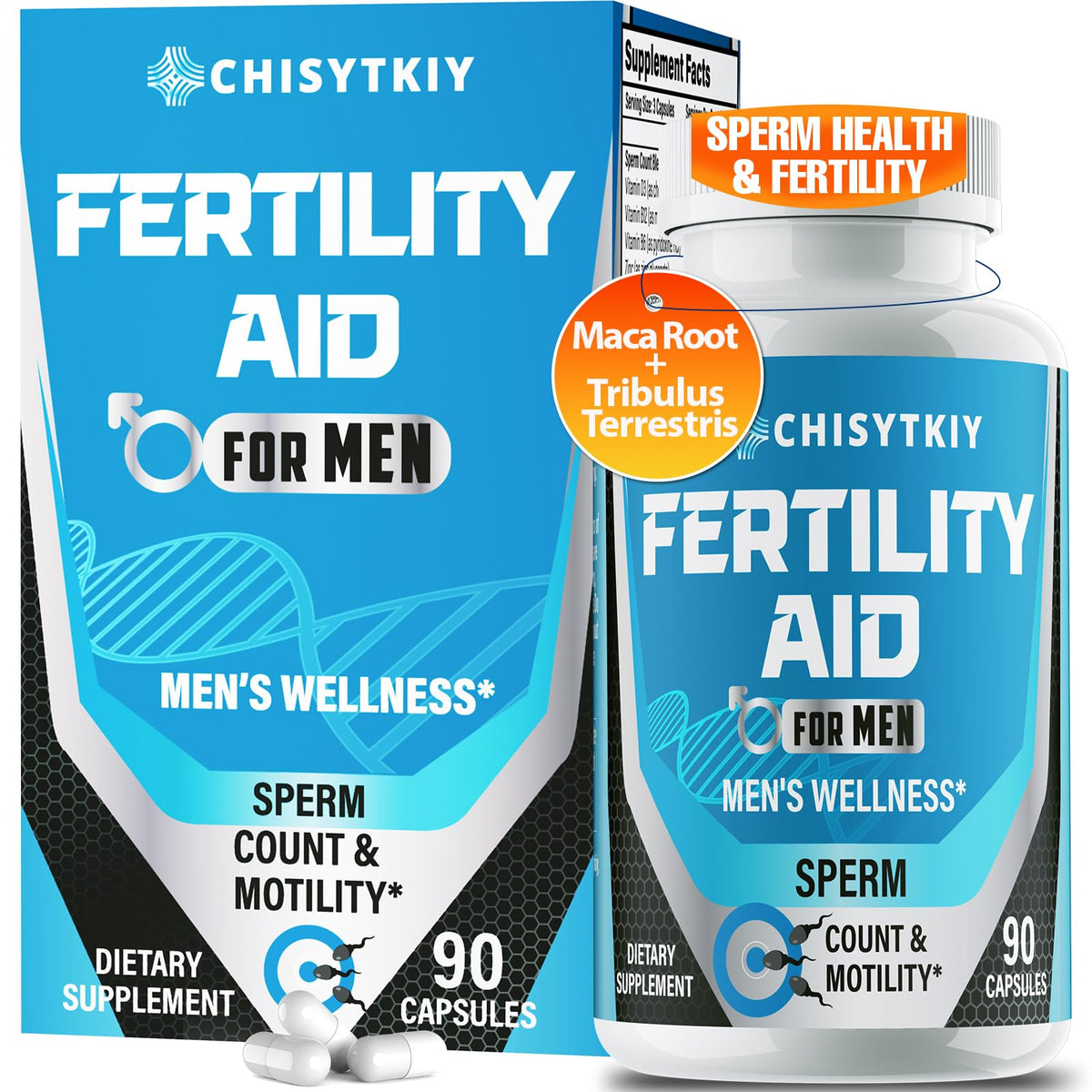 Male Fertility Supplement with Maca & CoQ10 | Chisytkiy