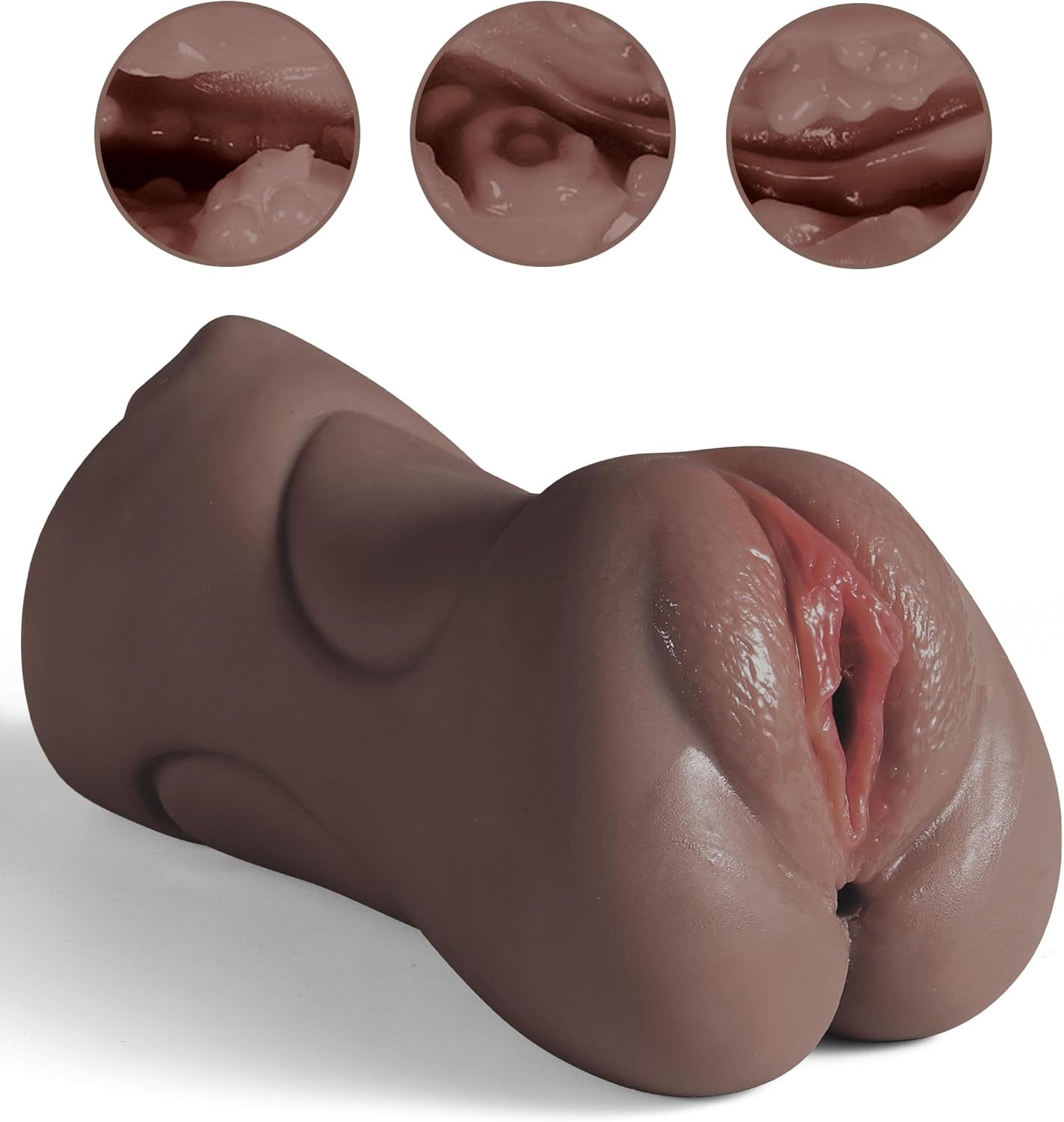 EbonyLuxe 3-in-1 Pocket Pussy Stroker