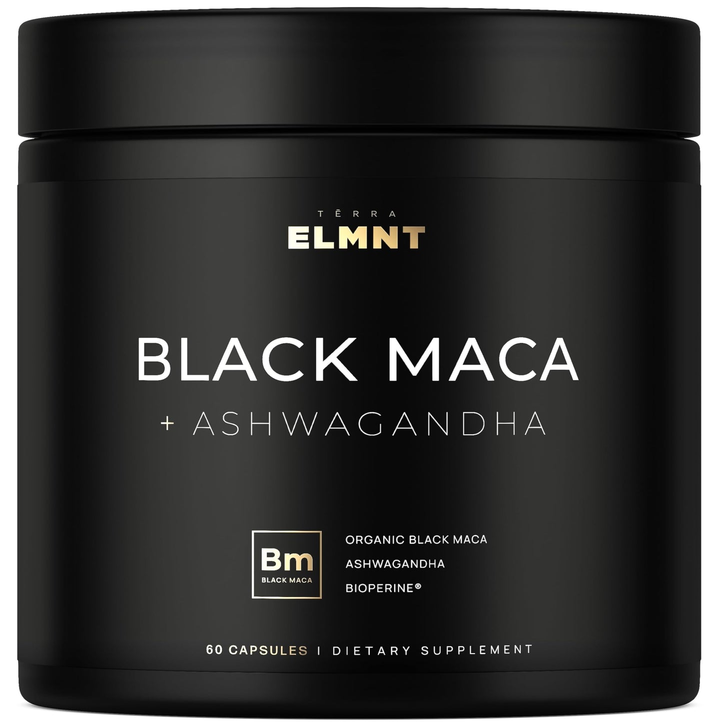 40x Strength Organic Black Maca Root w. Ashwagandha - #1 Highest Potency Black Maca Root Capsules for Men Supplement 40:1 Extract - 100% Pure Maca Peruana Gelatinized Maca Root Powder Pills