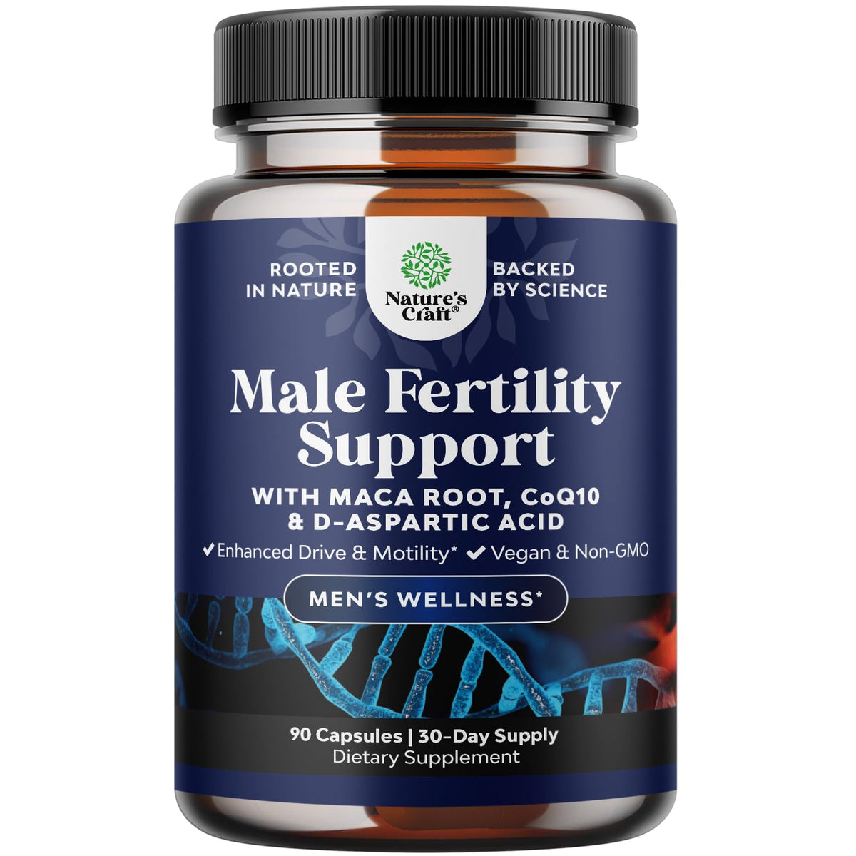 Male Fertility Supplement with CoQ10 & Maca | Natures Craft