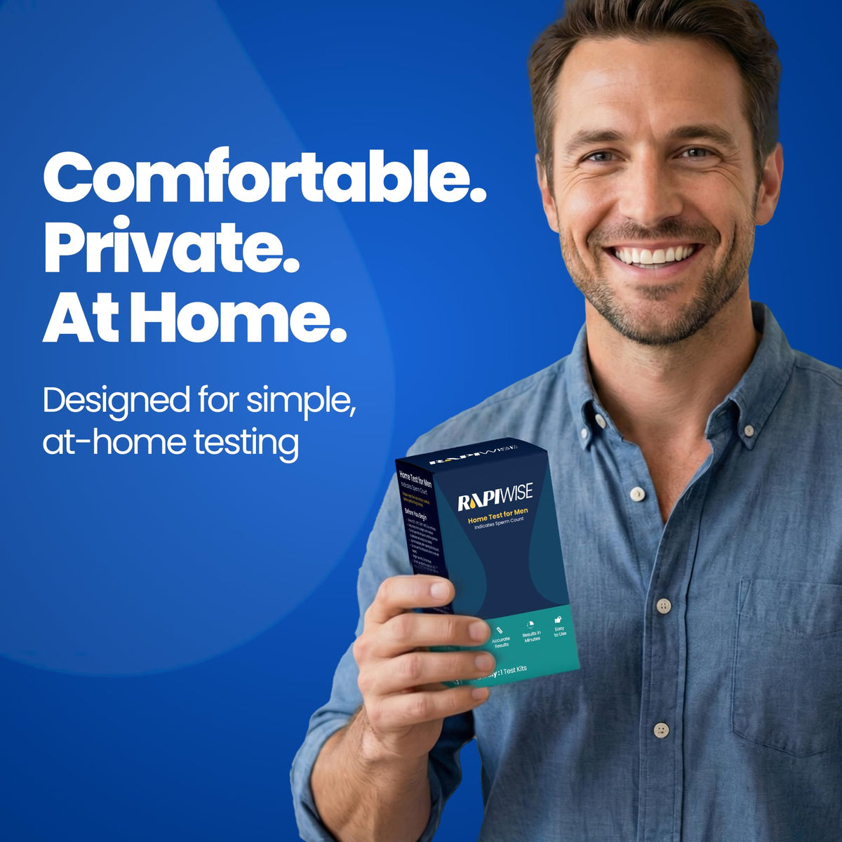 At-Home Sperm Count Test Kit for Men | Rapiwise