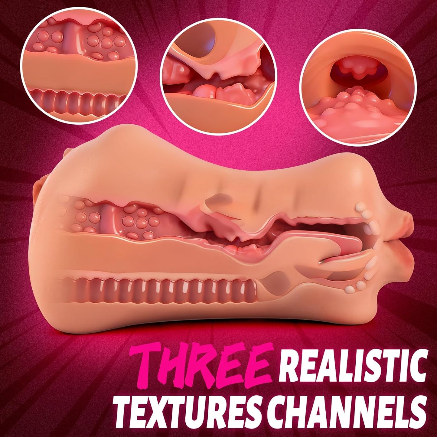 TangleThrust 3-in-1 Male Stroker Pocket Pussy