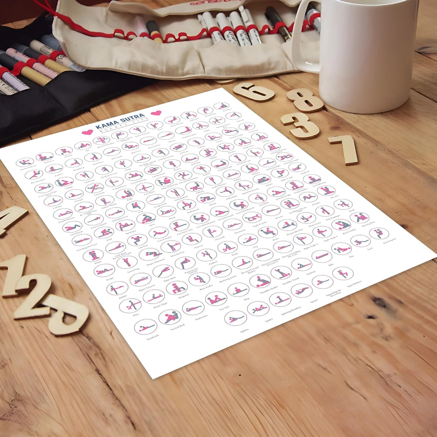 Kamasutra Scratch Off Bucket List Sex Positions Game