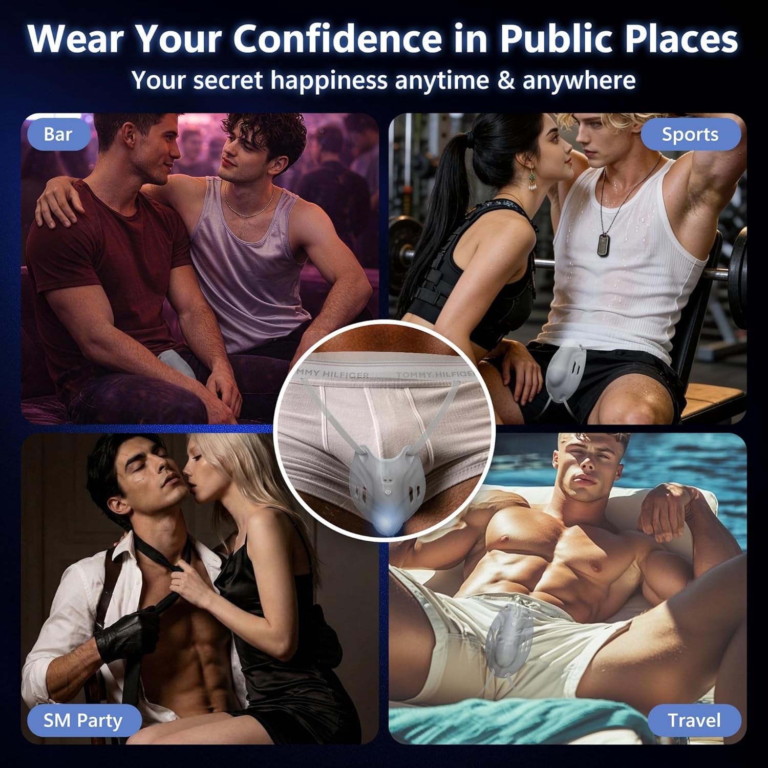 AxisLink Wearable Male Vibrator Trainer with AI Sync
