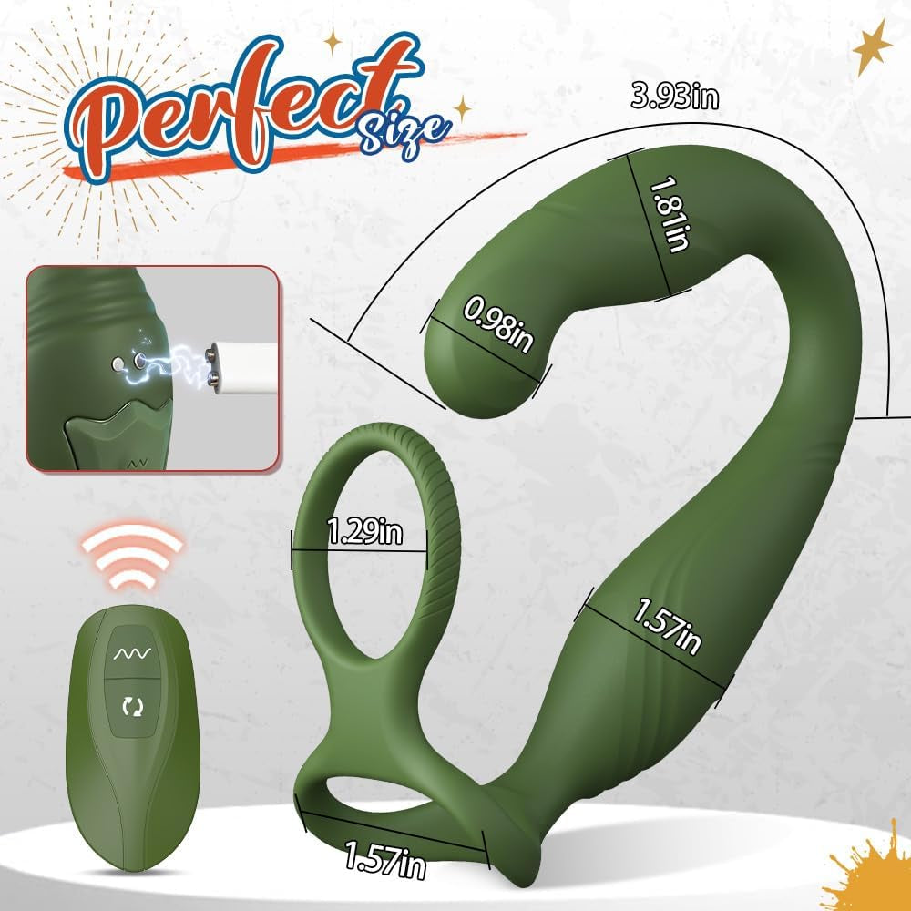 OrbitC Rotating Prostate Massager Cock Ring