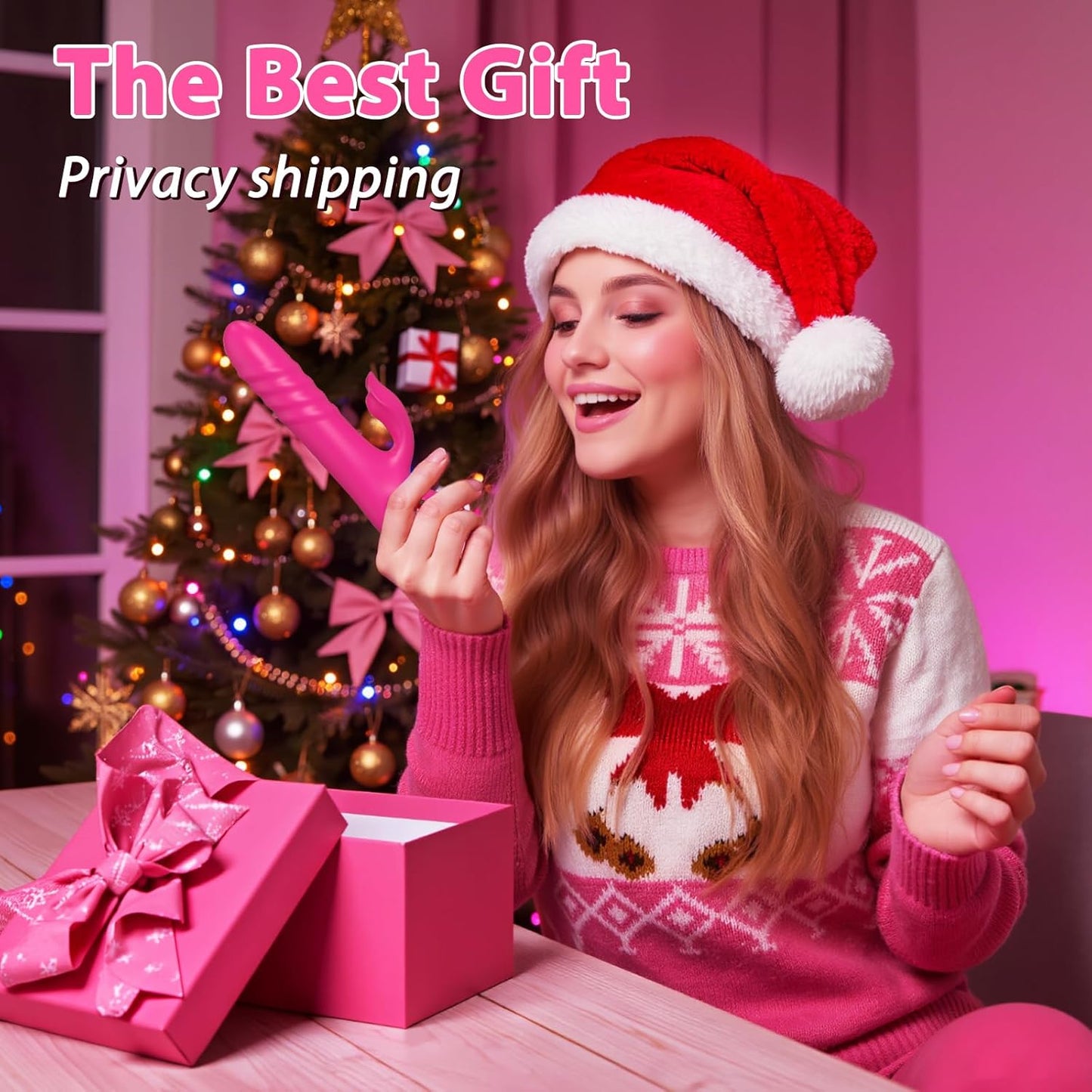 BlushPulse Pink Thrusting Rabbit Vibrator