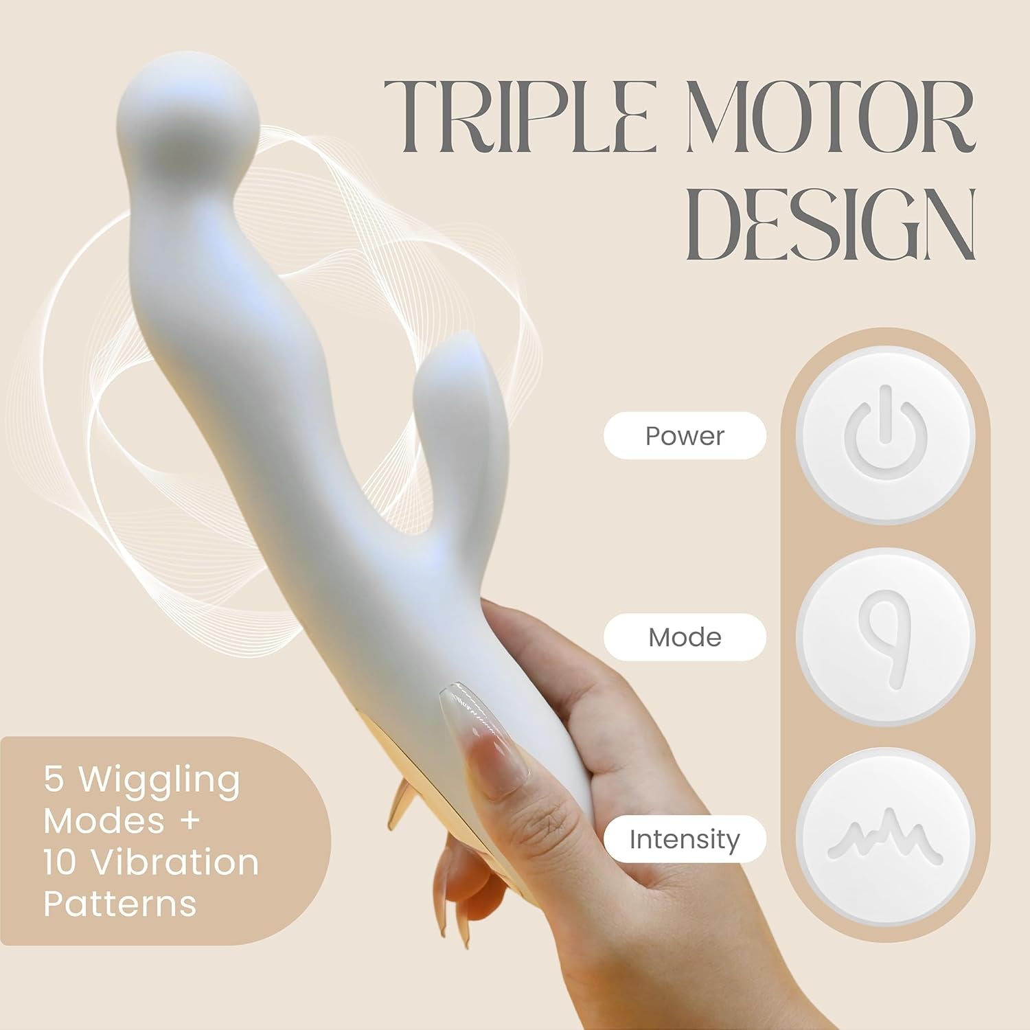 WiggleCurve Triple Motor Rabbit Vibrator