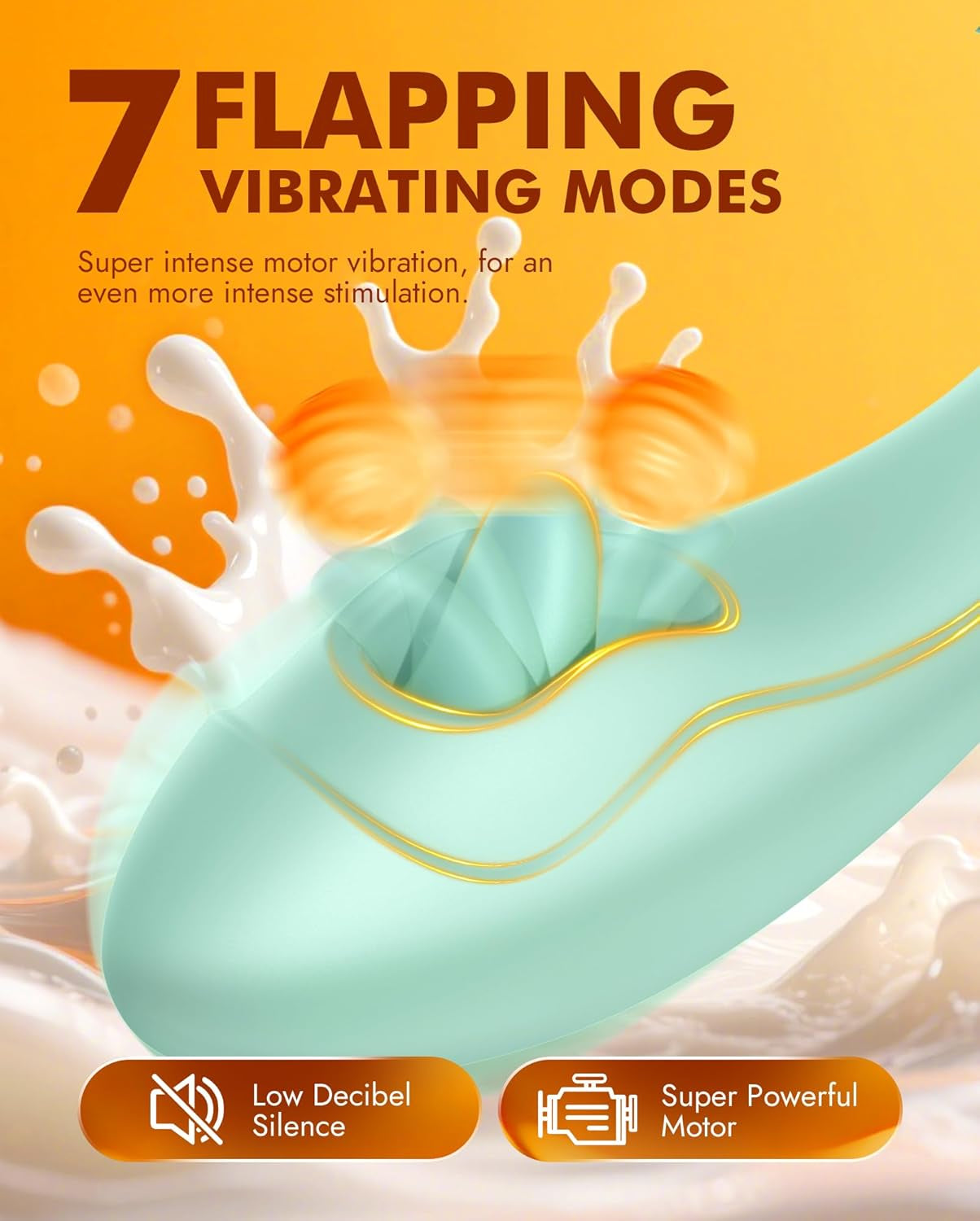CurvedKiss 4-in-1 Tongue Vibrator – Lick, Flap & Vibrate, 7 Modes