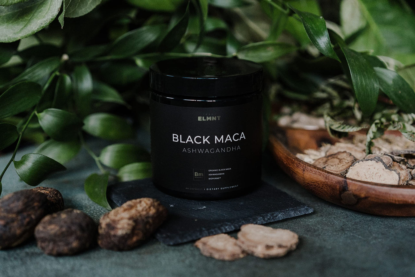 40x Strength Organic Black Maca Root w. Ashwagandha - #1 Highest Potency Black Maca Root Capsules for Men Supplement 40:1 Extract - 100% Pure Maca Peruana Gelatinized Maca Root Powder Pills
