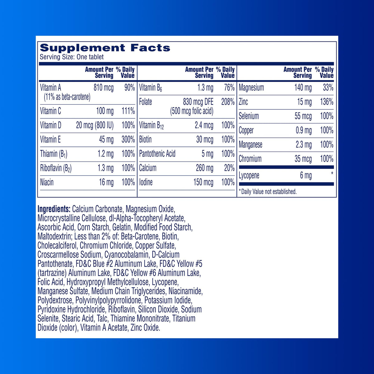 One A Day Men's Pre-Conception Multivitamin, Sperm Health