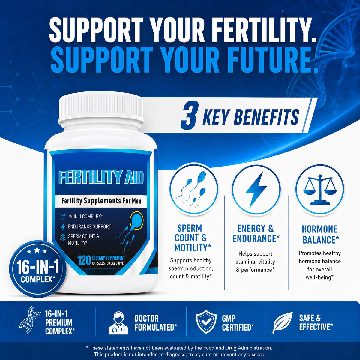 Male Fertility Supplement with CoQ10 & Maca | Ulvara