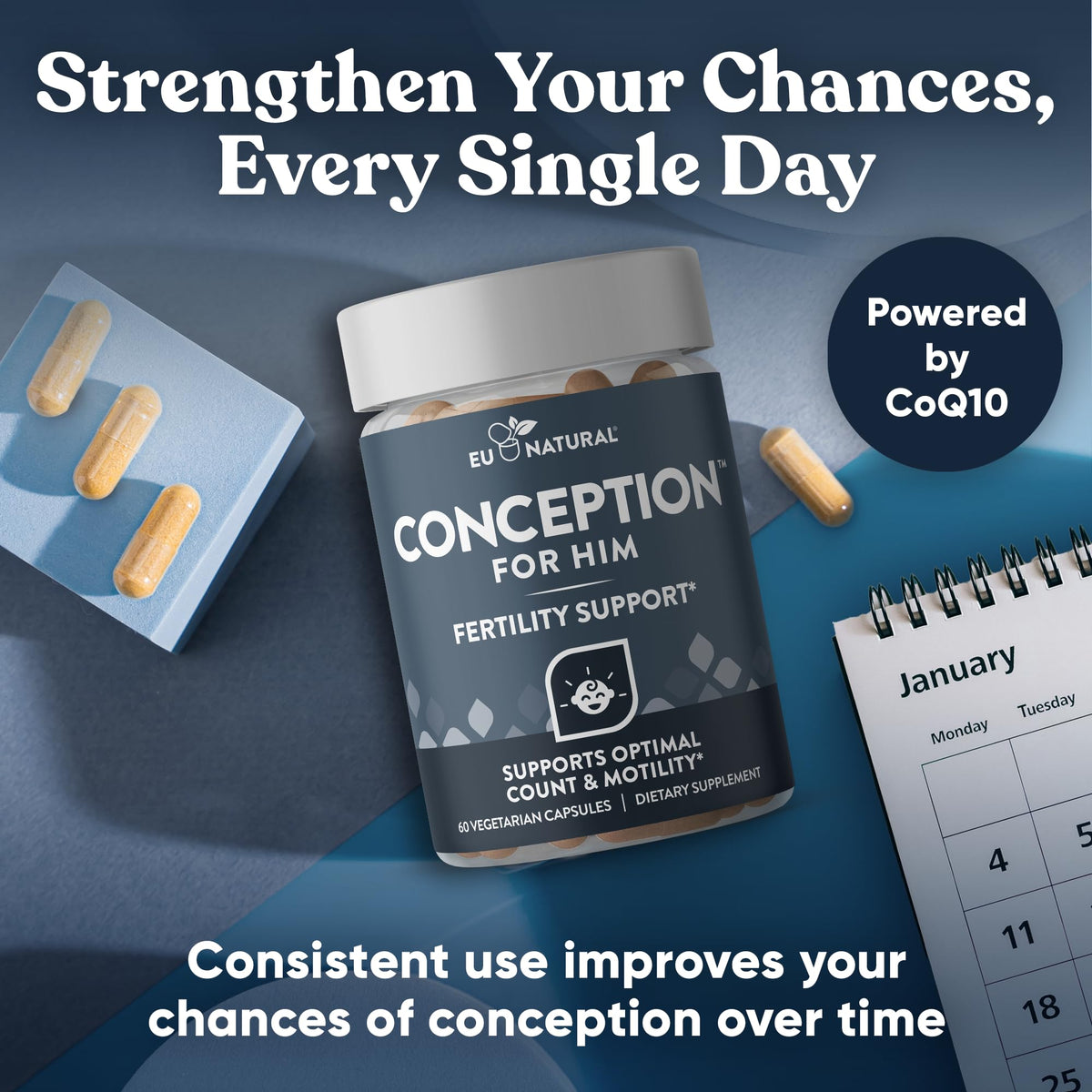 Conception for Him Male Fertility Supplement | Eu Natural