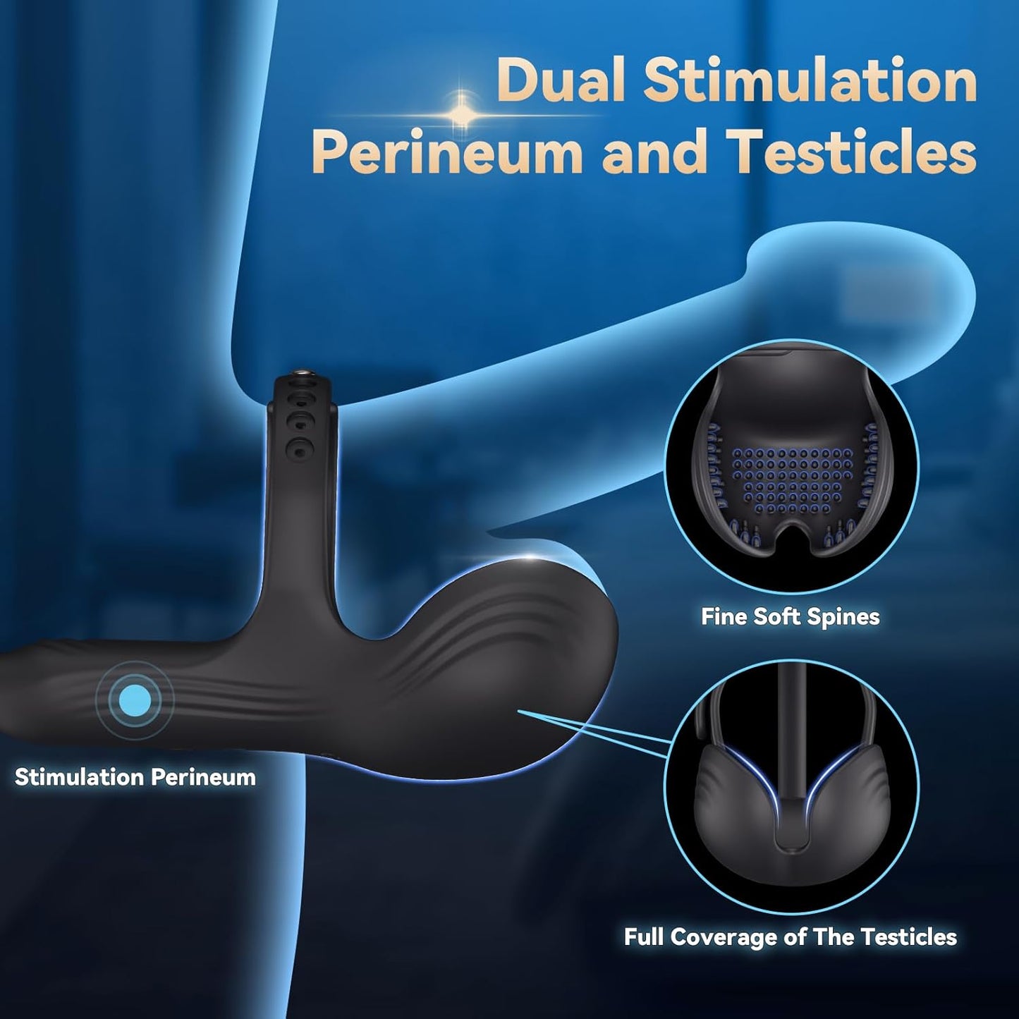 QuietCommand Thrusting Prostate Massager Cock Ring