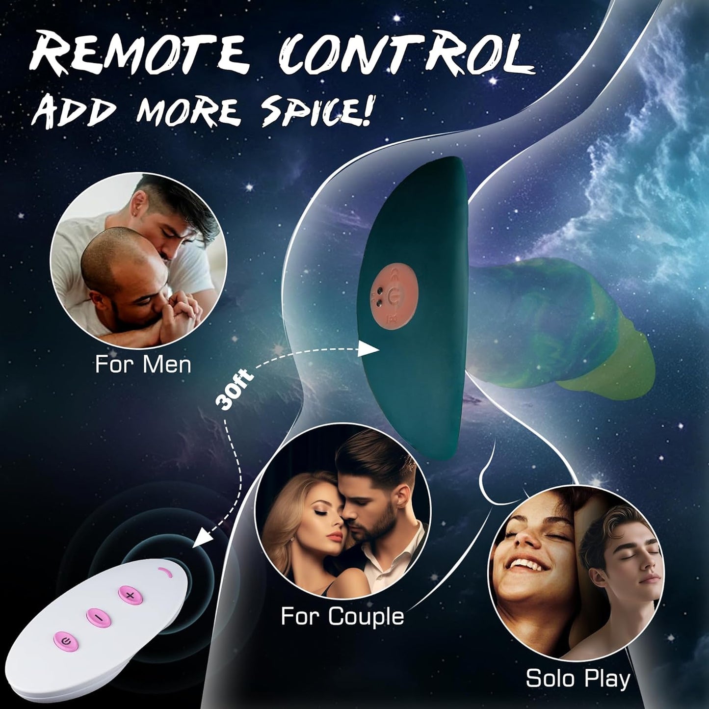 DeepExplorer 6.5" Vibrating Butt Plug – Prostate Massager, 8 Modes
