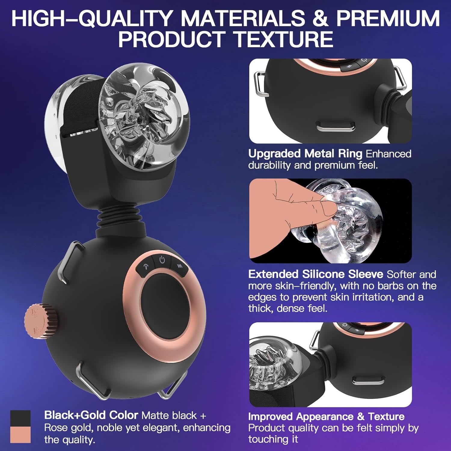 RogueDrive Wearable Male Masturbator Trainer with Remote