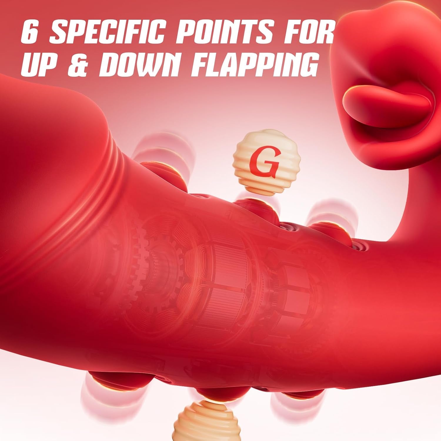 SensaFlap App Controlled Flapping & 10 Licking Rabbit Vibrator