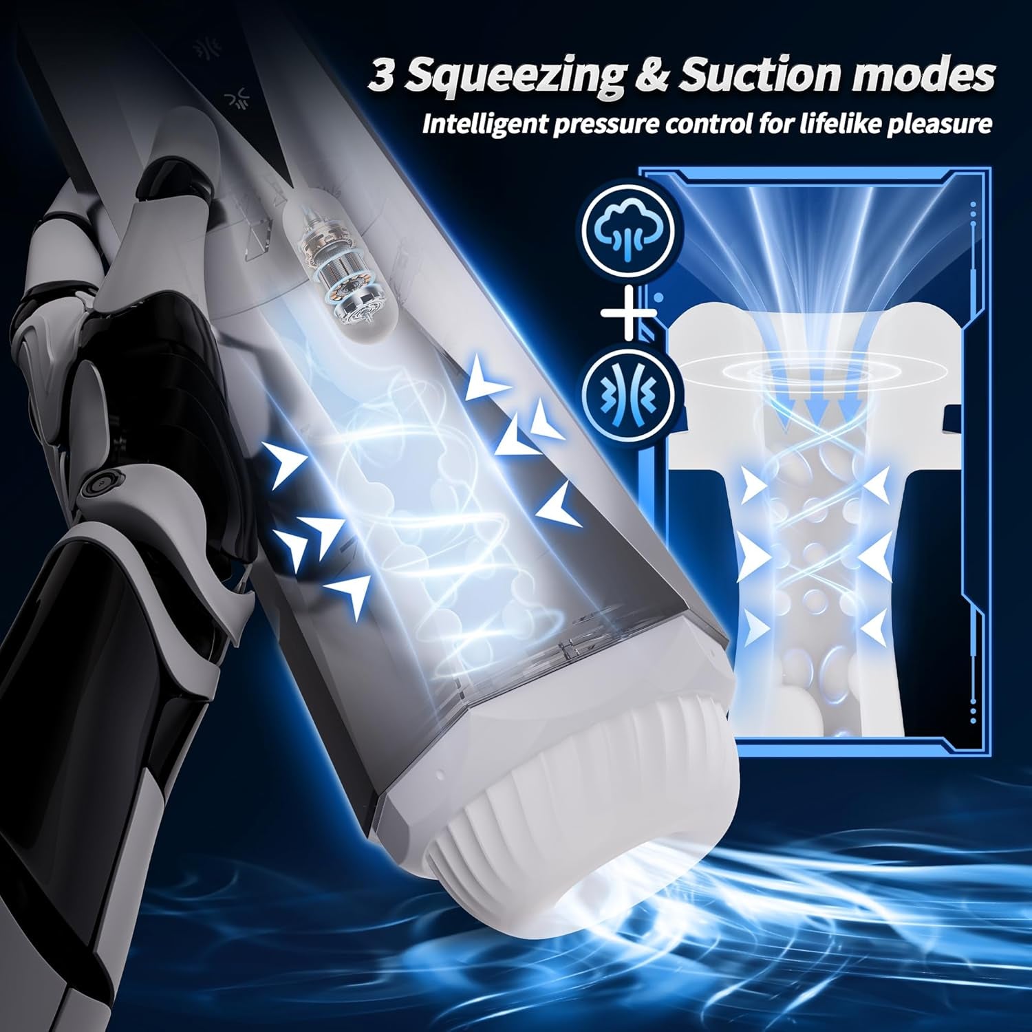 TurbineTouch Male Stroker Machine | Suction + Vibe + Squeeze