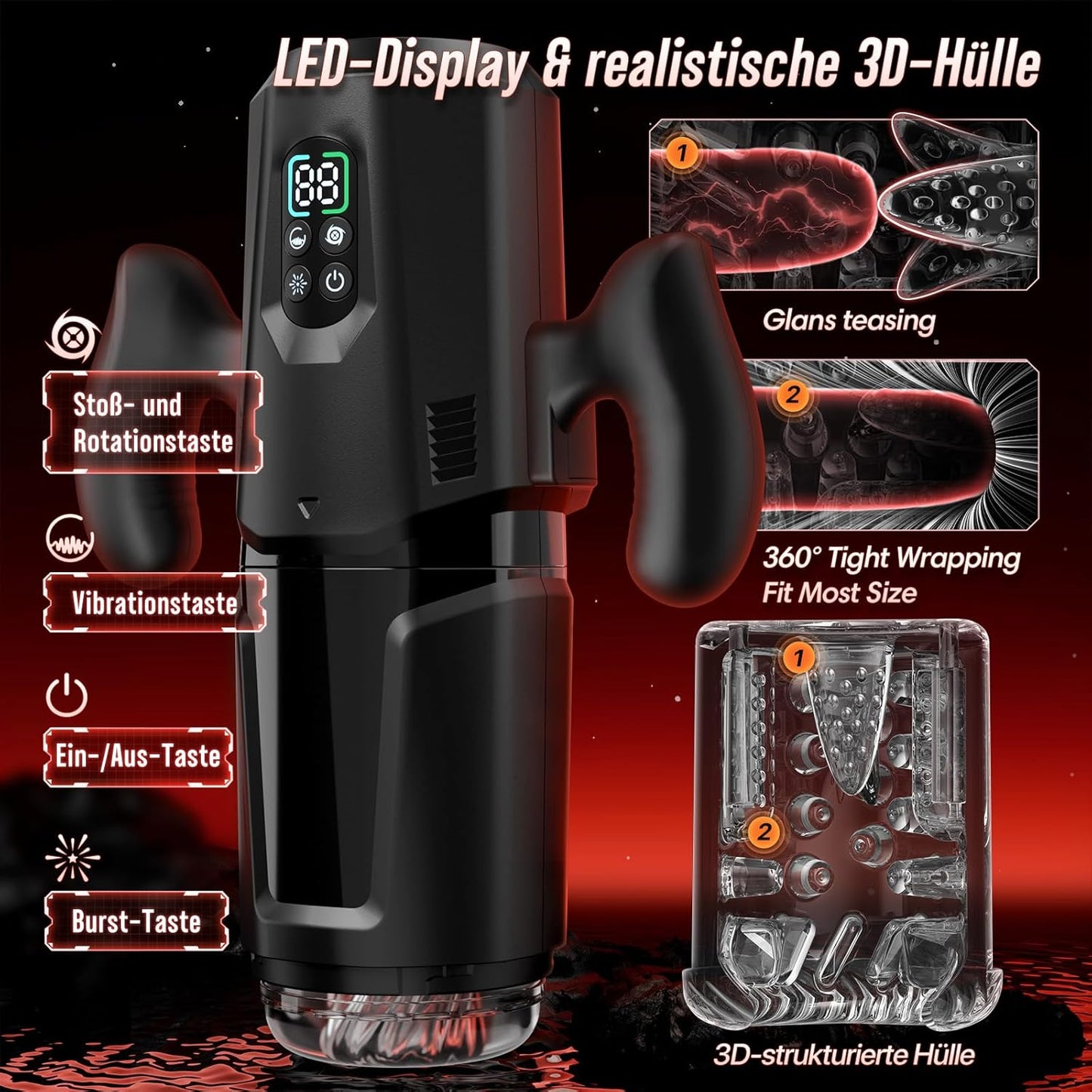 AutoPilot AI Male Stroker Machine 7+7 Modes