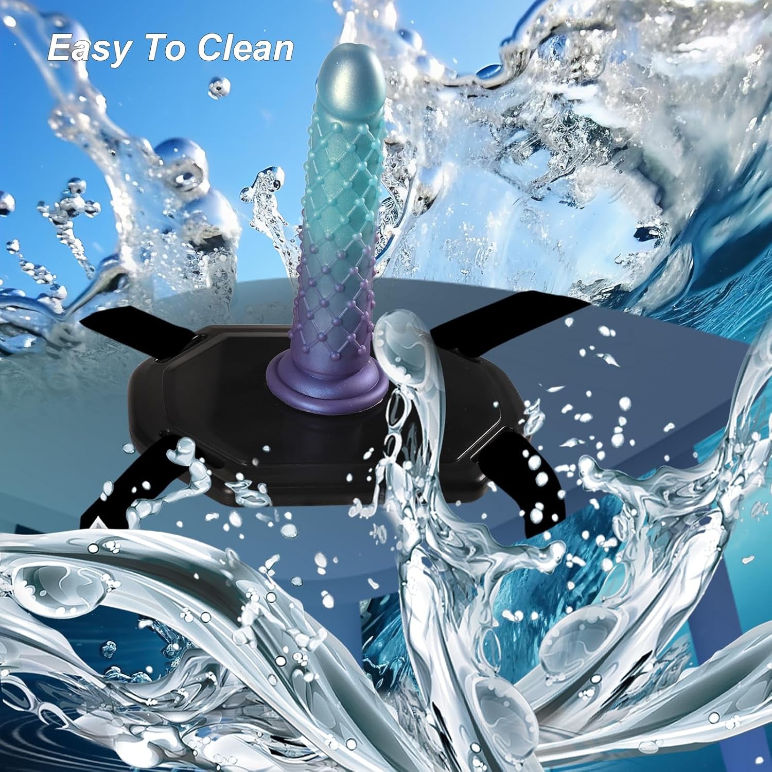 HoldFast Suction Cup Dildo Mount with 7.8" Silicone Dildo
