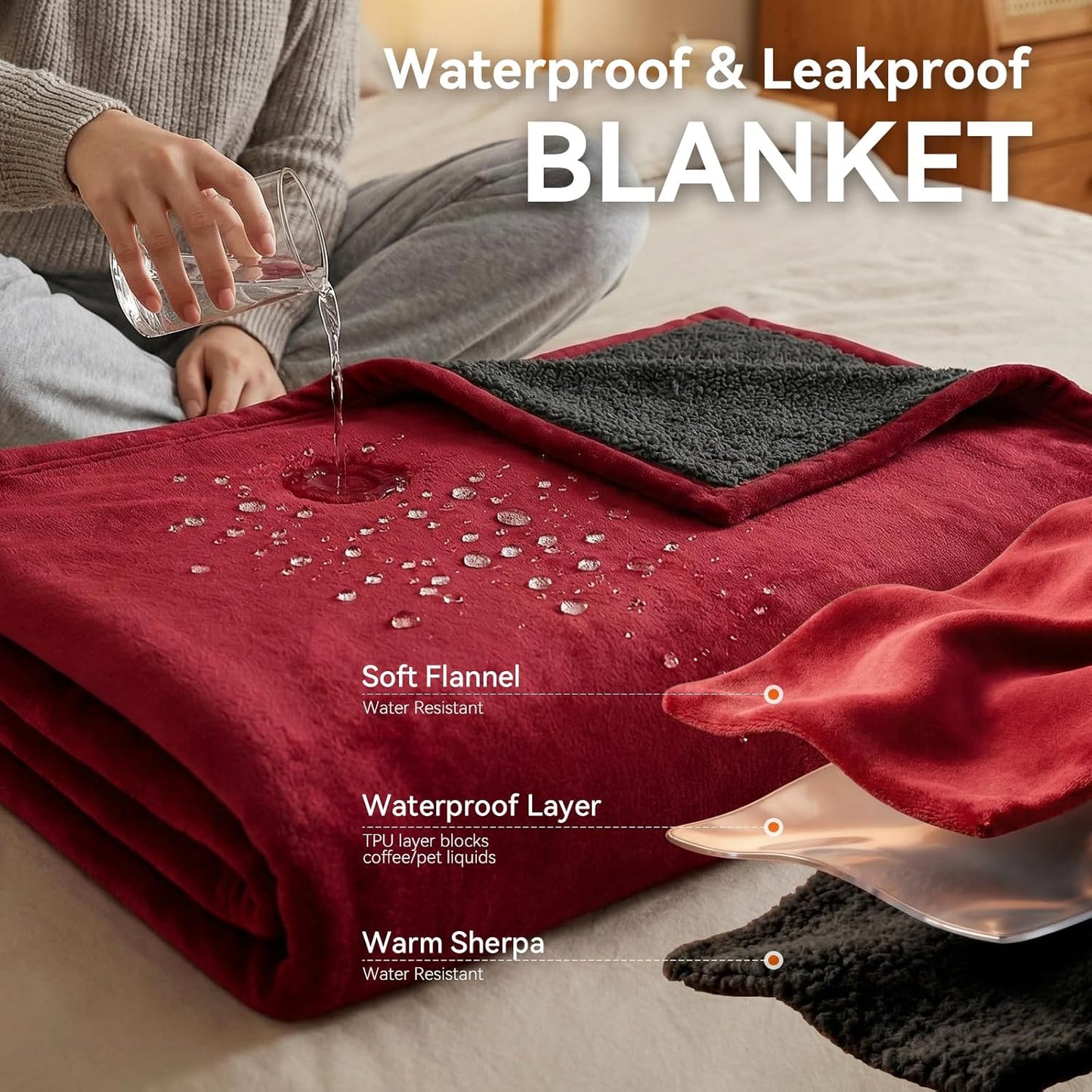 CrimsonGuard Waterproof Intimate Play Blanket