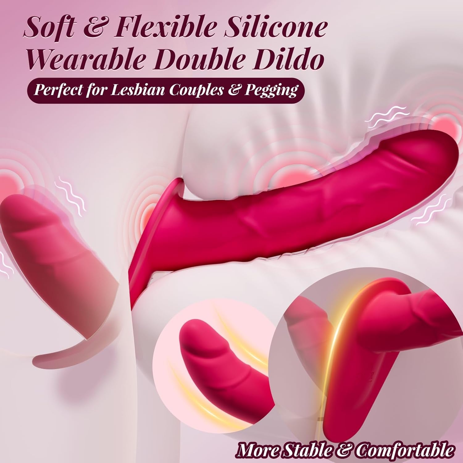 TwinPlay App-Control Vibrating Double Strap-On Dildo