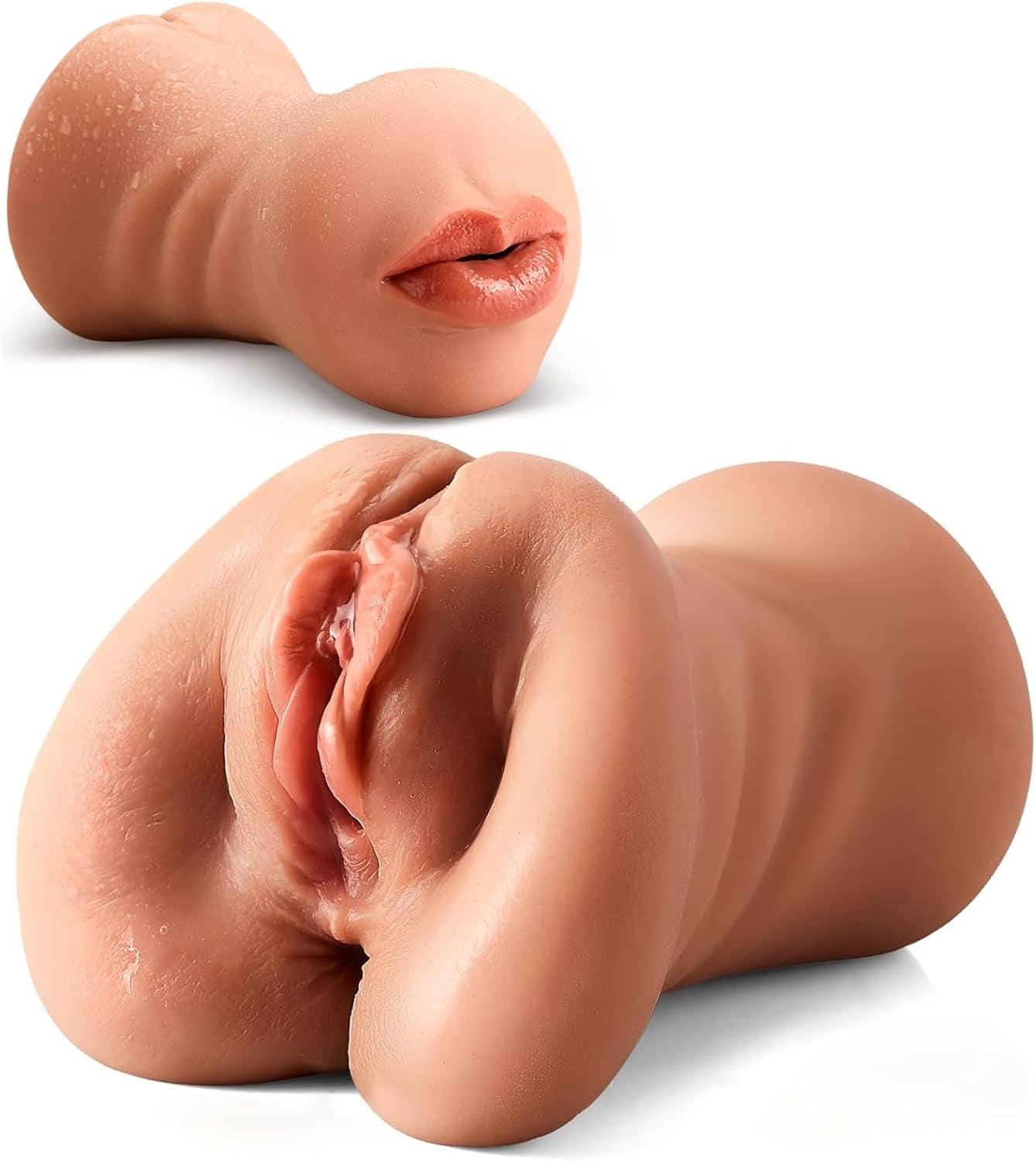 VelvetBite 3-in-1 Deep Throat Pocket Pussy Stroker