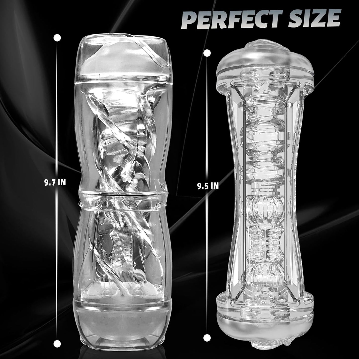 PrismVault Clear Dual Entry Male Stroker Fleshlight