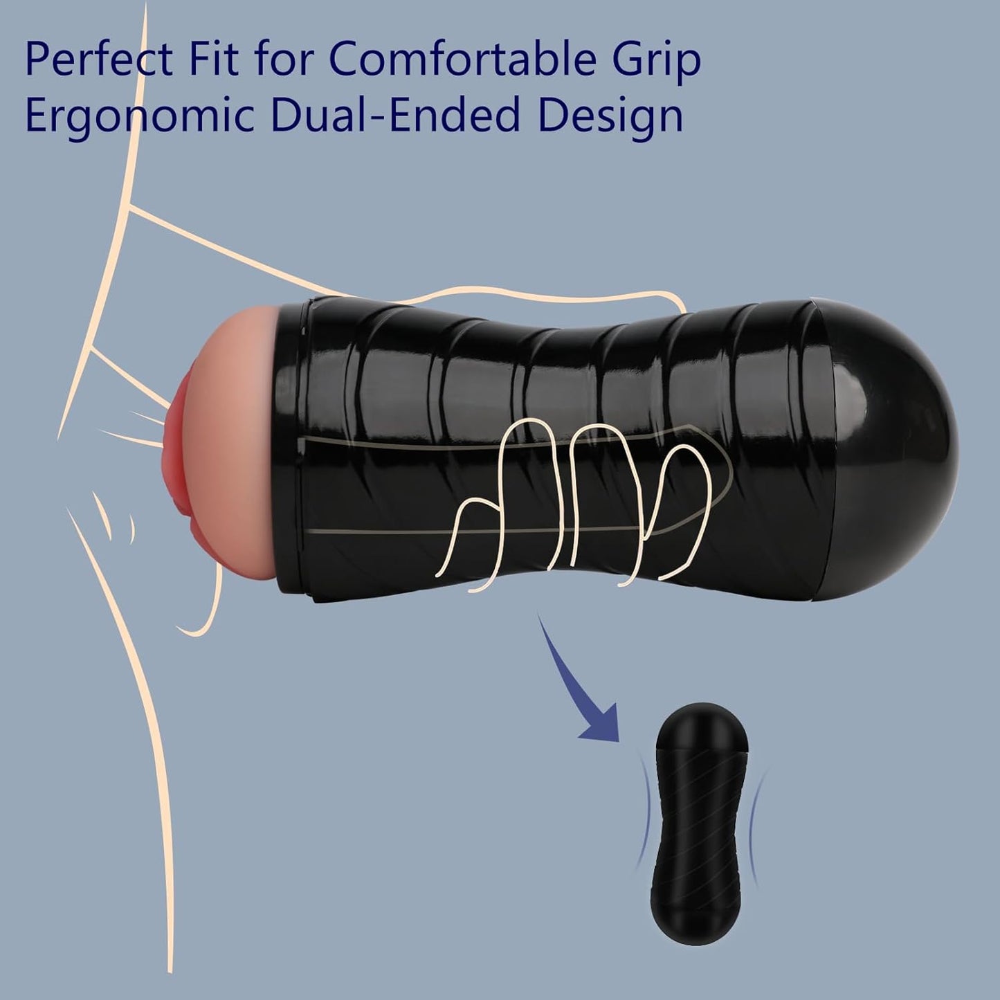 DeepDuo 8.27-Inch Dual Male Stroker