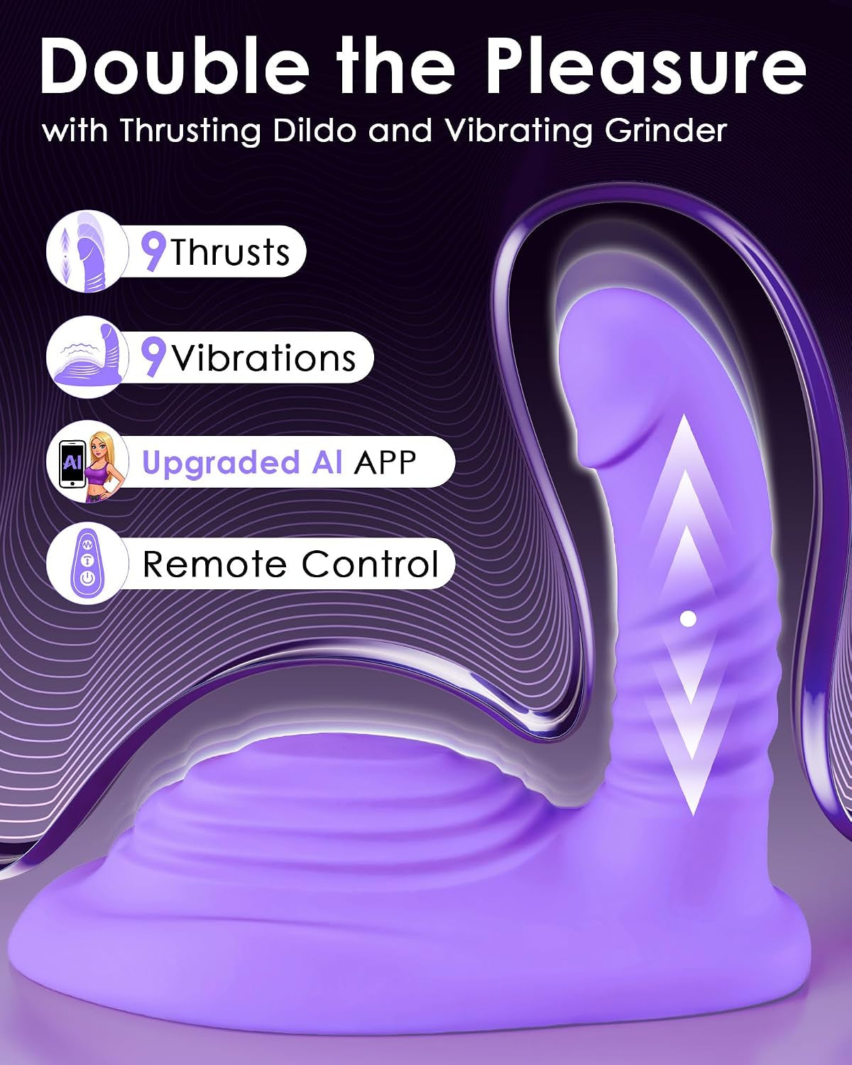BloomRider App & Remote Riding Thrusting Vibrator