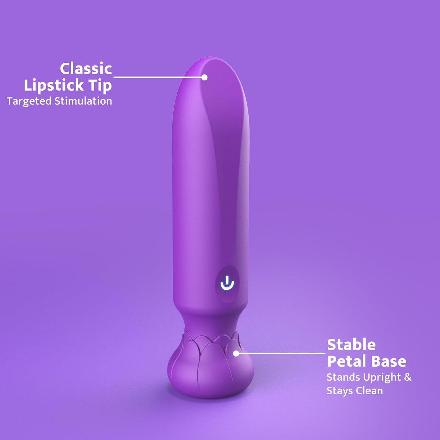 LotusKiss Lipstick Bullet Vibrator 10 Modes