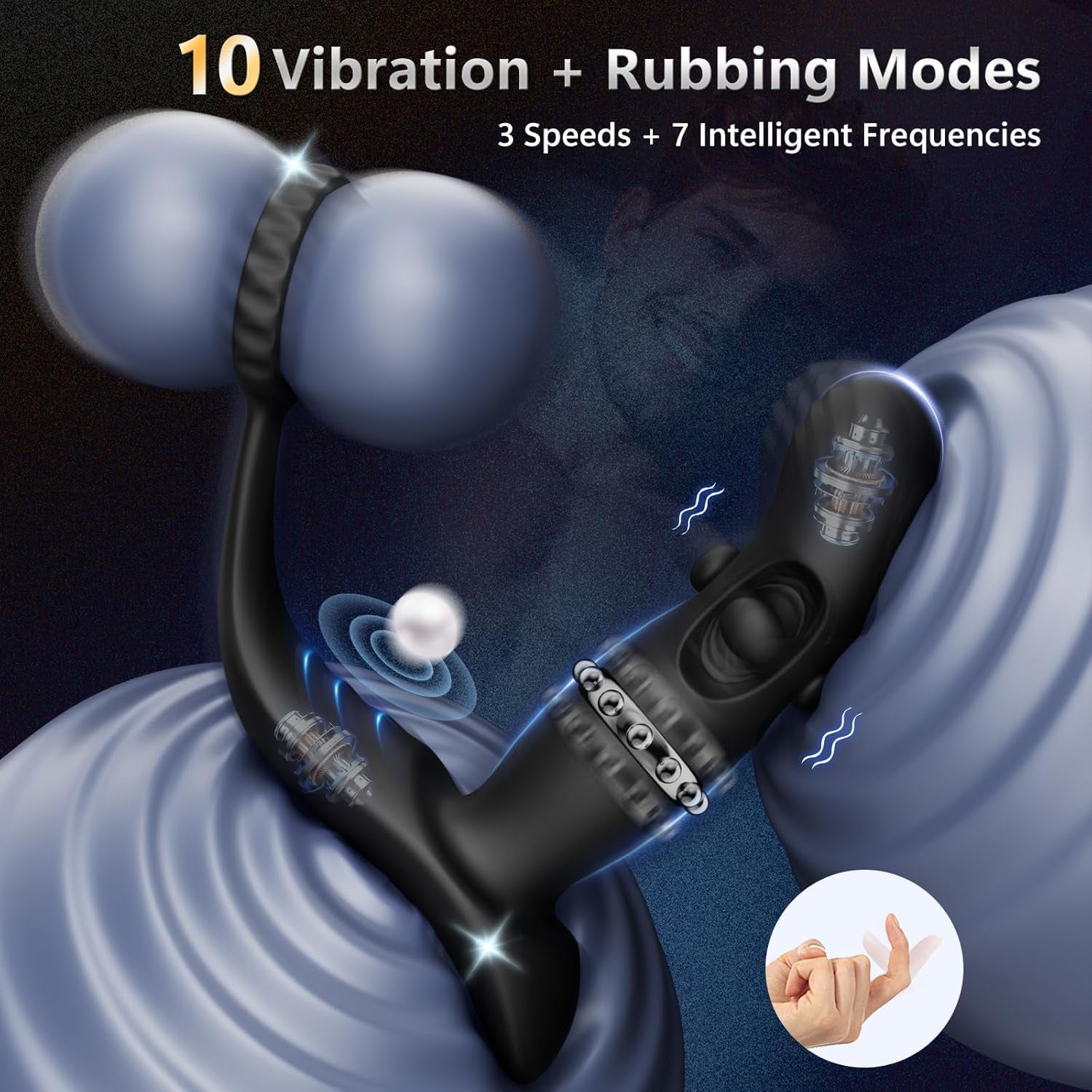 TriadCrown Triple Motor Prostate Massager Cock Ring